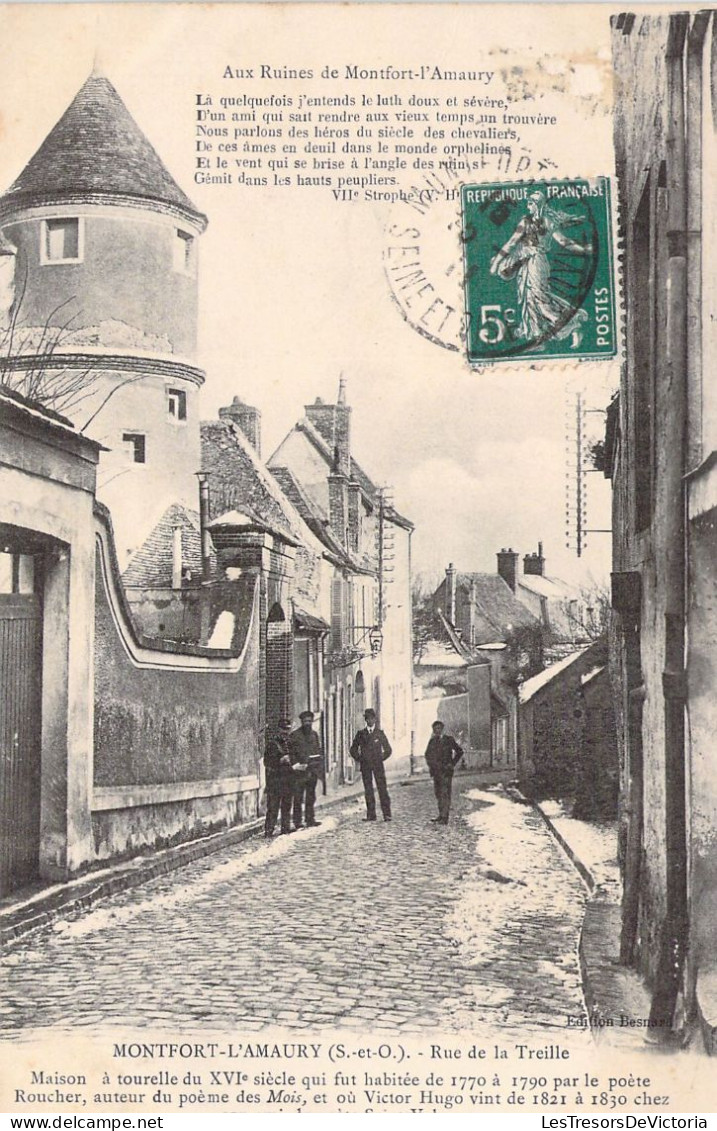 FRANCE - 78 - MONFORT L'AMAURY - Aux Ruines - Rue De La Treille - Carte Postale Ancienne - Montfort L'Amaury