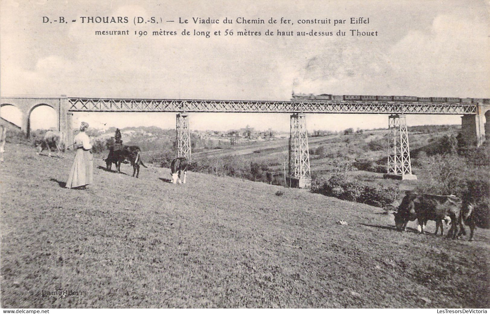 FRANCE - 79 - THOUARS - Le Viaduc Du Chemin De Fer Construit Par Eiffel - Carte Postale Ancienne - Thouars