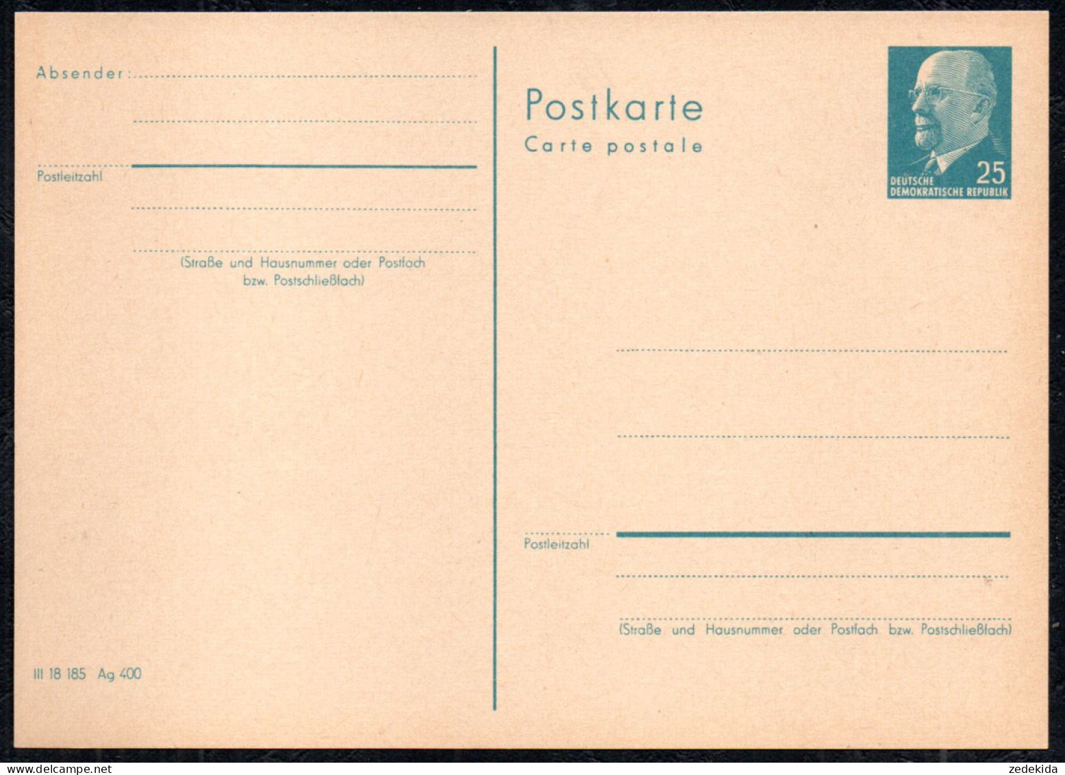 G3350 - Ganzsache DDR Postfrisch - Postcards - Mint