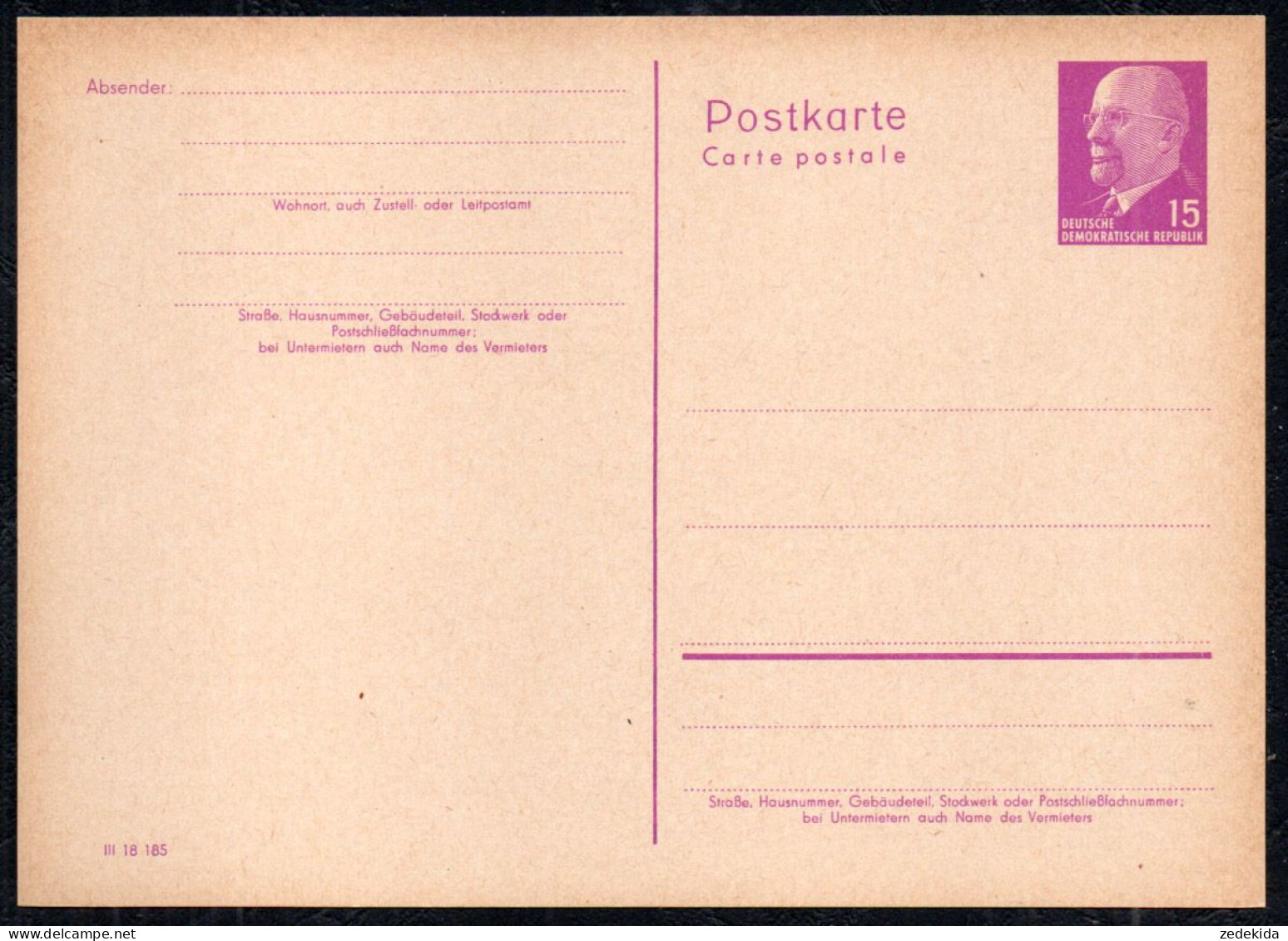 G3351 - Ganzsache DDR Postfrisch - Postales - Nuevos