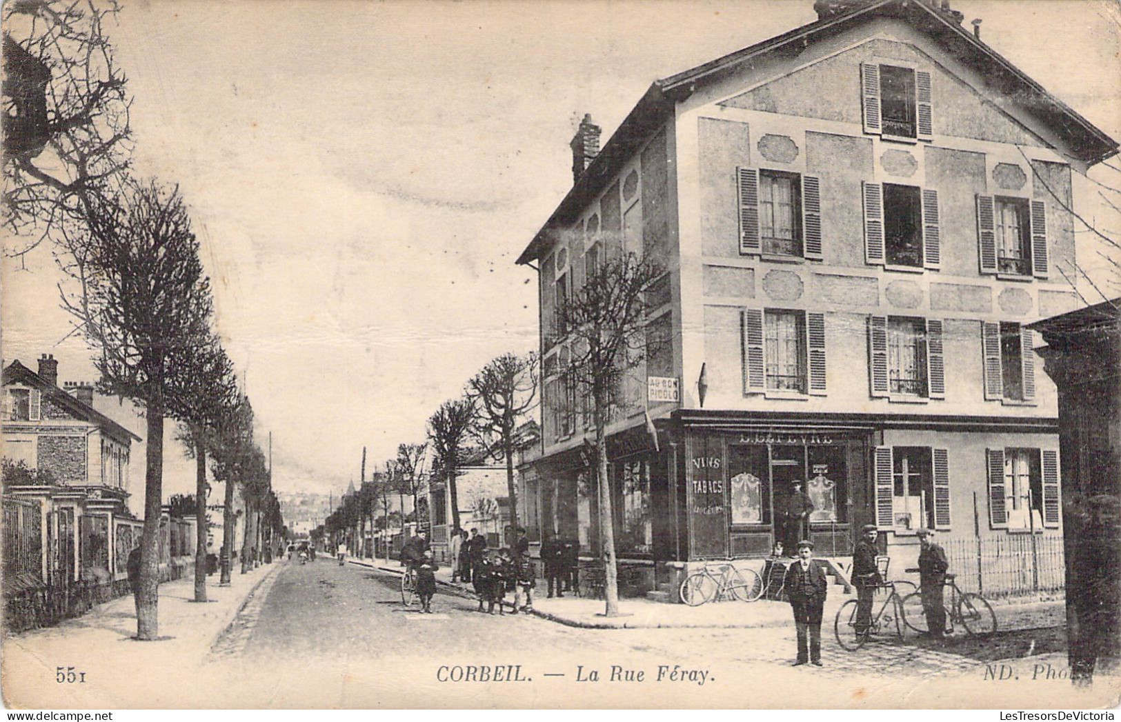 FRANCE - 91 - CORBEIL - La Rue Féray - Carte Postale Ancienne - Corbeil Essonnes