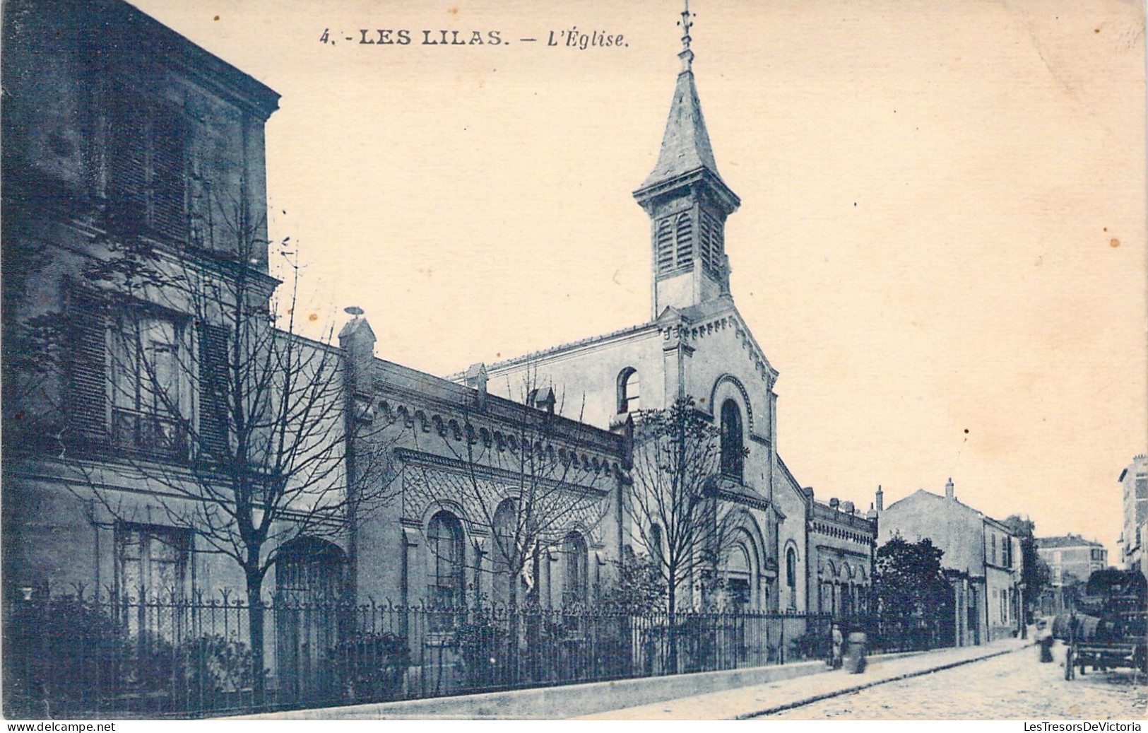 FRANCE - 93 - Les LILAS - L'église - Carte Postale Ancienne - Les Lilas