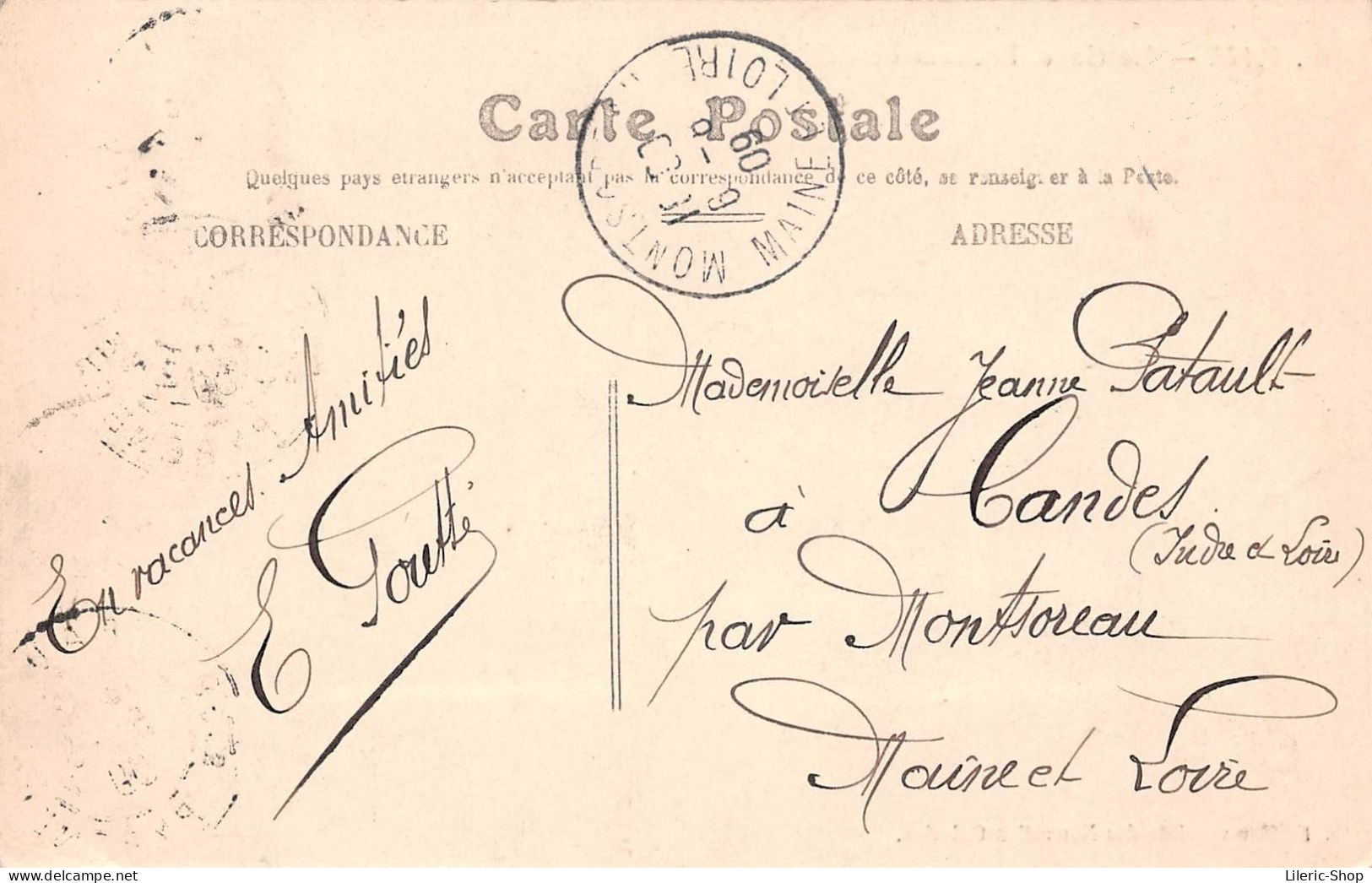 [64] PAU - Le Gave. Pêcheur De Sable - Attelage 2 Chevaux - CPA 1909 - Pau