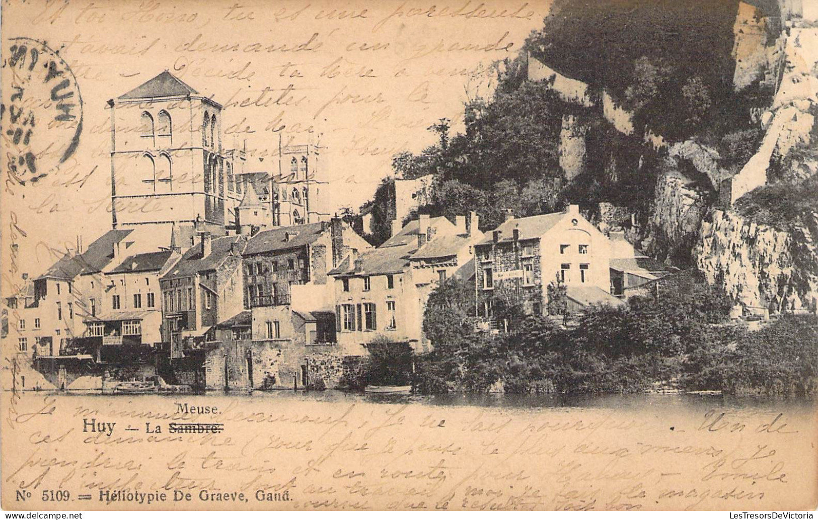 BELGIQUE - HUY - La Meuse - Carte Postale Ancienne - Huy