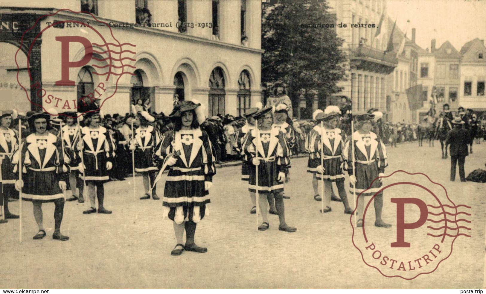 LOTE 40 POSTALES HAINAUT Tournai - Cortège-Tournoi de Chevalerie (1513-1913)