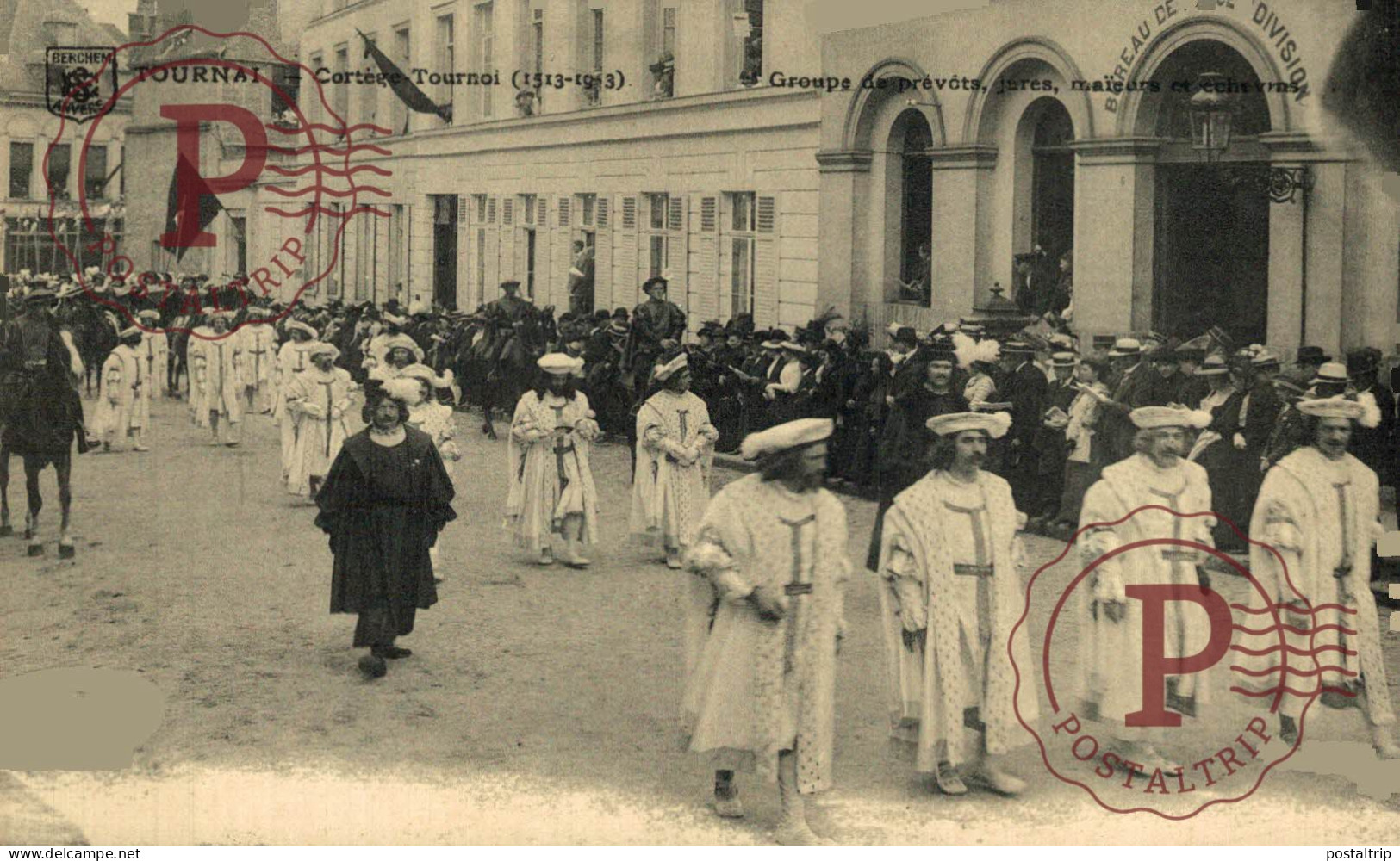 LOTE 40 POSTALES HAINAUT Tournai - Cortège-Tournoi de Chevalerie (1513-1913)