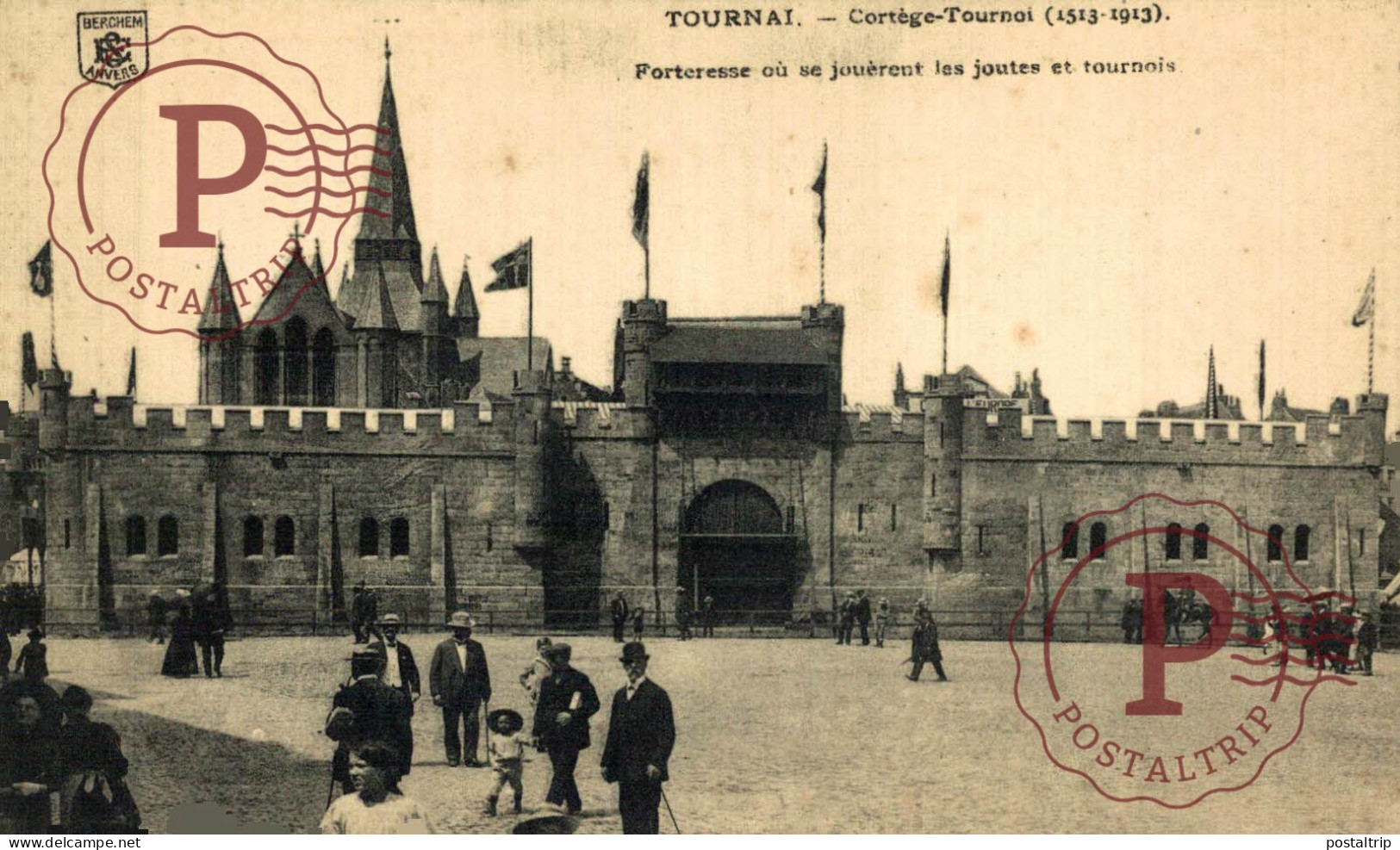 LOTE 40 POSTALES HAINAUT Tournai - Cortège-Tournoi de Chevalerie (1513-1913)