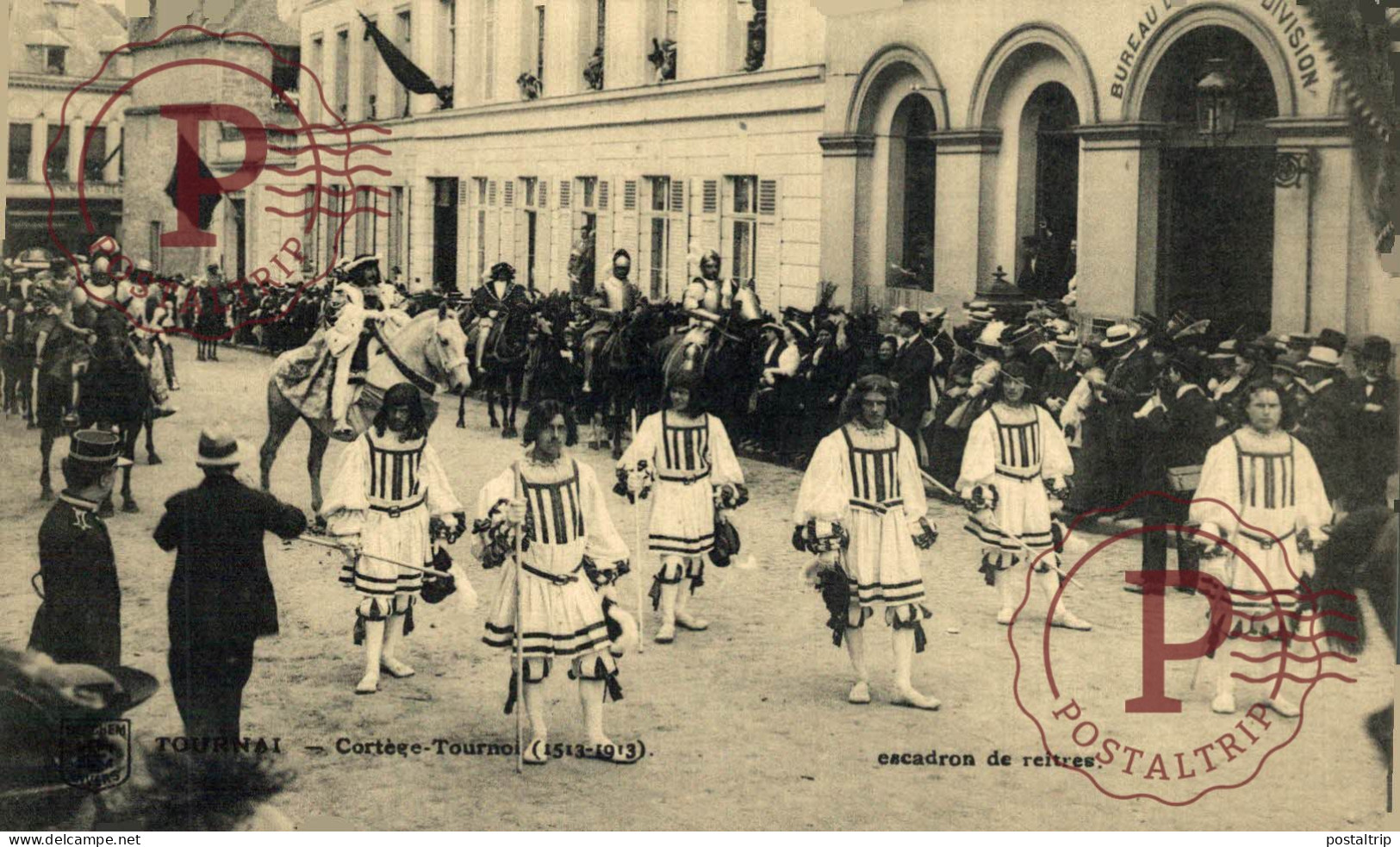 LOTE 40 POSTALES HAINAUT Tournai - Cortège-Tournoi de Chevalerie (1513-1913)