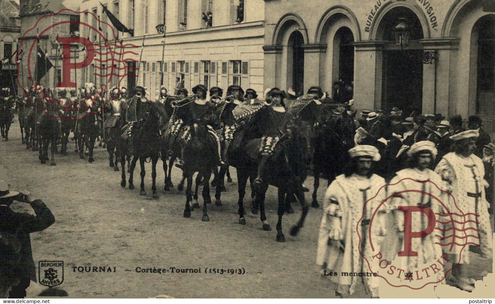 LOTE 40 POSTALES HAINAUT Tournai - Cortège-Tournoi de Chevalerie (1513-1913)