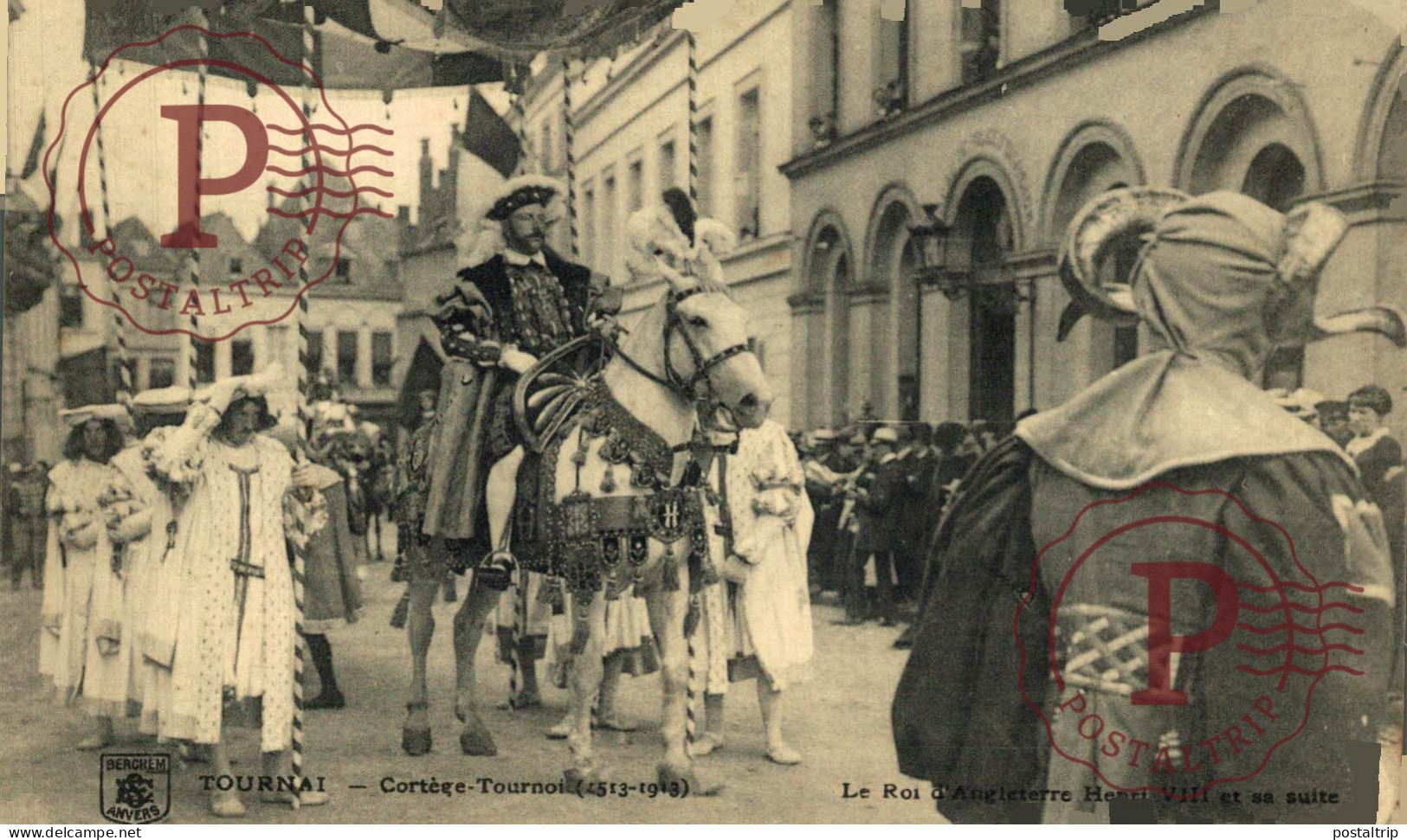 LOTE 40 POSTALES HAINAUT Tournai - Cortège-Tournoi de Chevalerie (1513-1913)