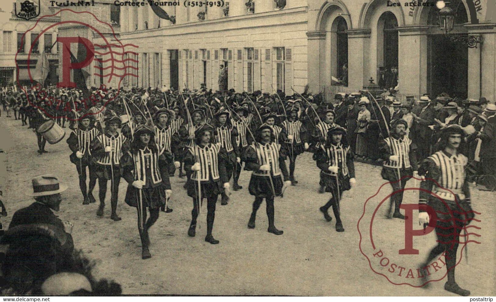 LOTE 40 POSTALES HAINAUT Tournai - Cortège-Tournoi de Chevalerie (1513-1913)