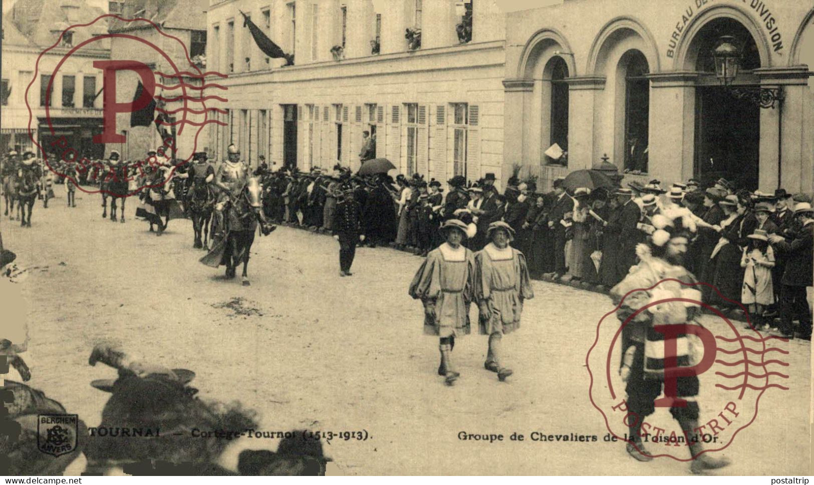 LOTE 40 POSTALES HAINAUT Tournai - Cortège-Tournoi de Chevalerie (1513-1913)