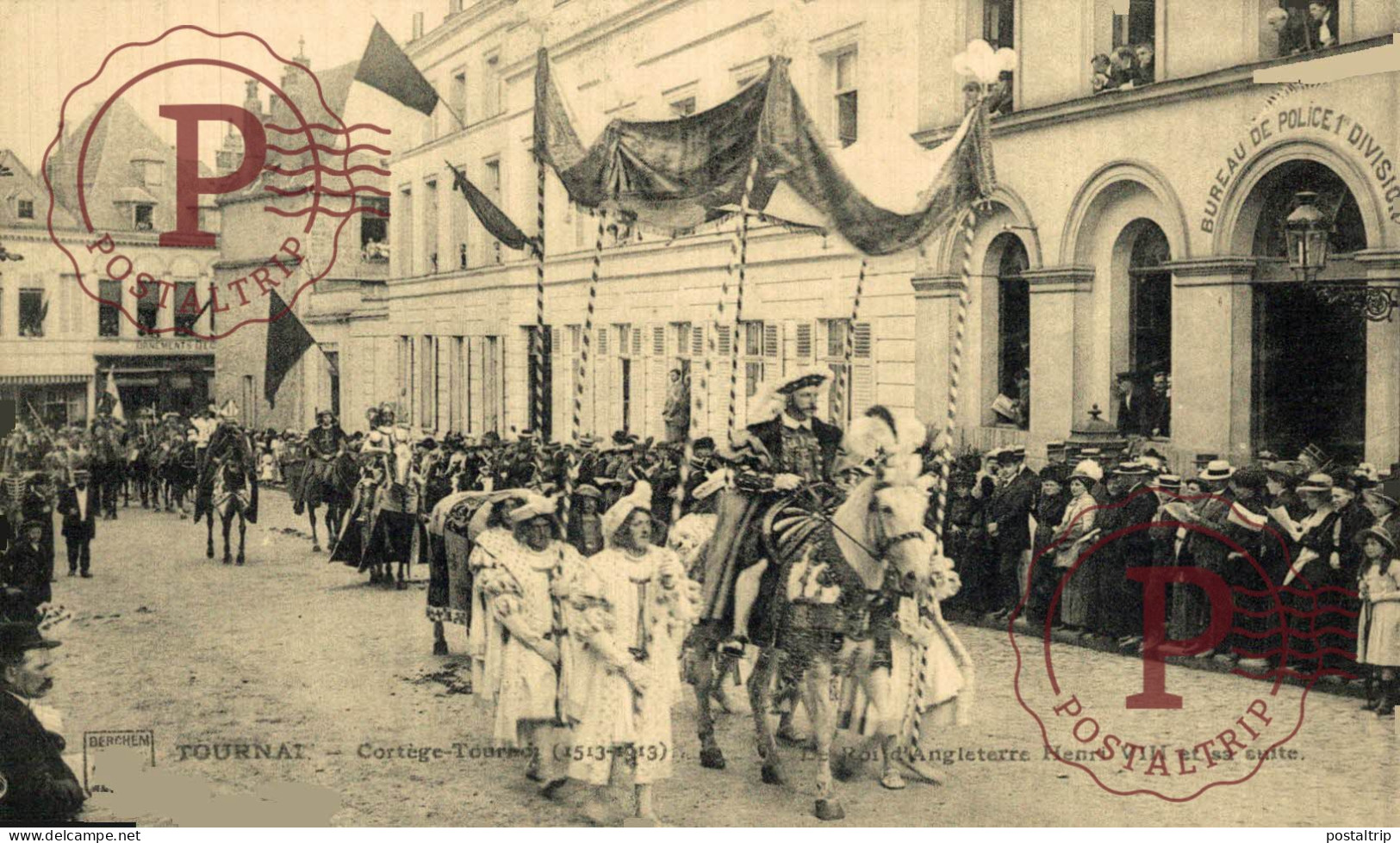 LOTE 40 POSTALES HAINAUT Tournai - Cortège-Tournoi de Chevalerie (1513-1913)