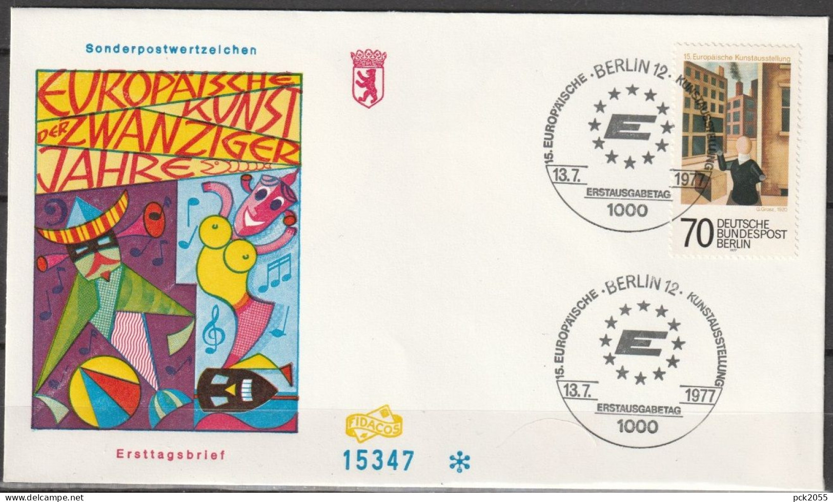 Berlin FDC 1977 Nr.551  Europäische Kunstausstellug Berlin  ( D 1502 )Günstige Versandkosten - 1971-1980