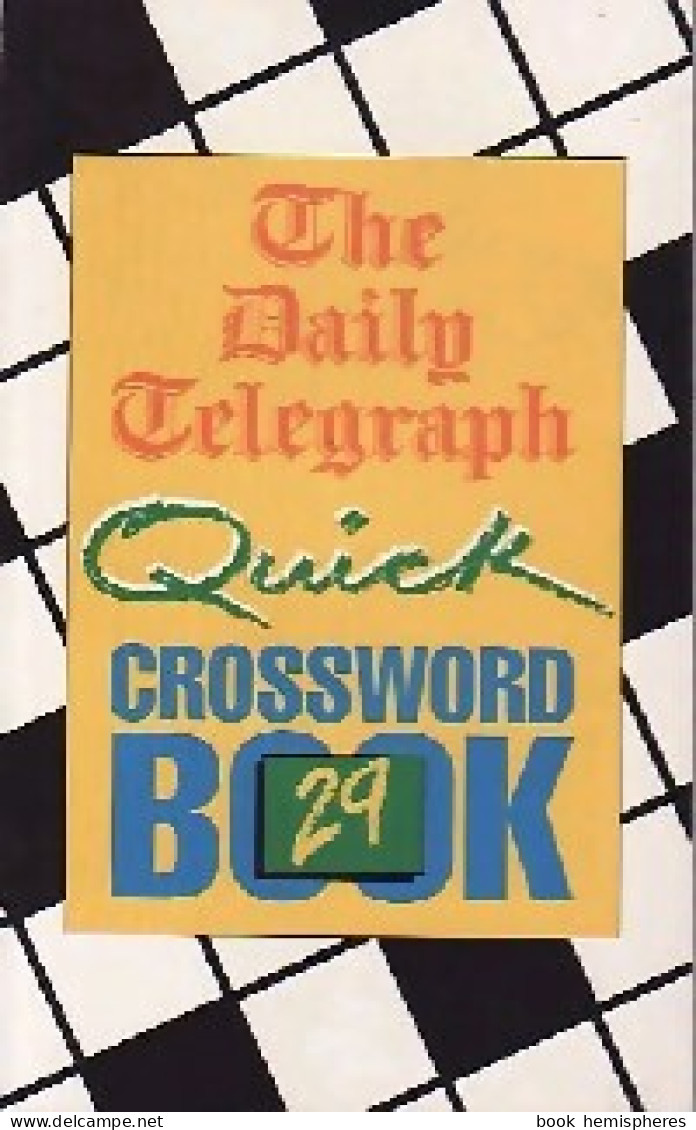 The Daily Telegraph. Quick Crossword Book 29 De Inconnu (2001) - Juegos De Sociedad