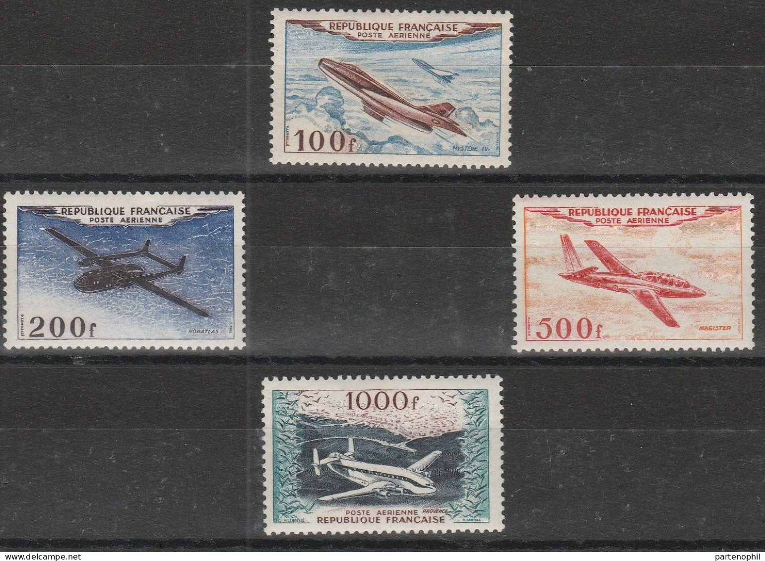 504 Francia  1954 - Prototipi Di Velivoli A30/A33. Cat. € 400,00. SPL MNH - 1927-1959 Neufs