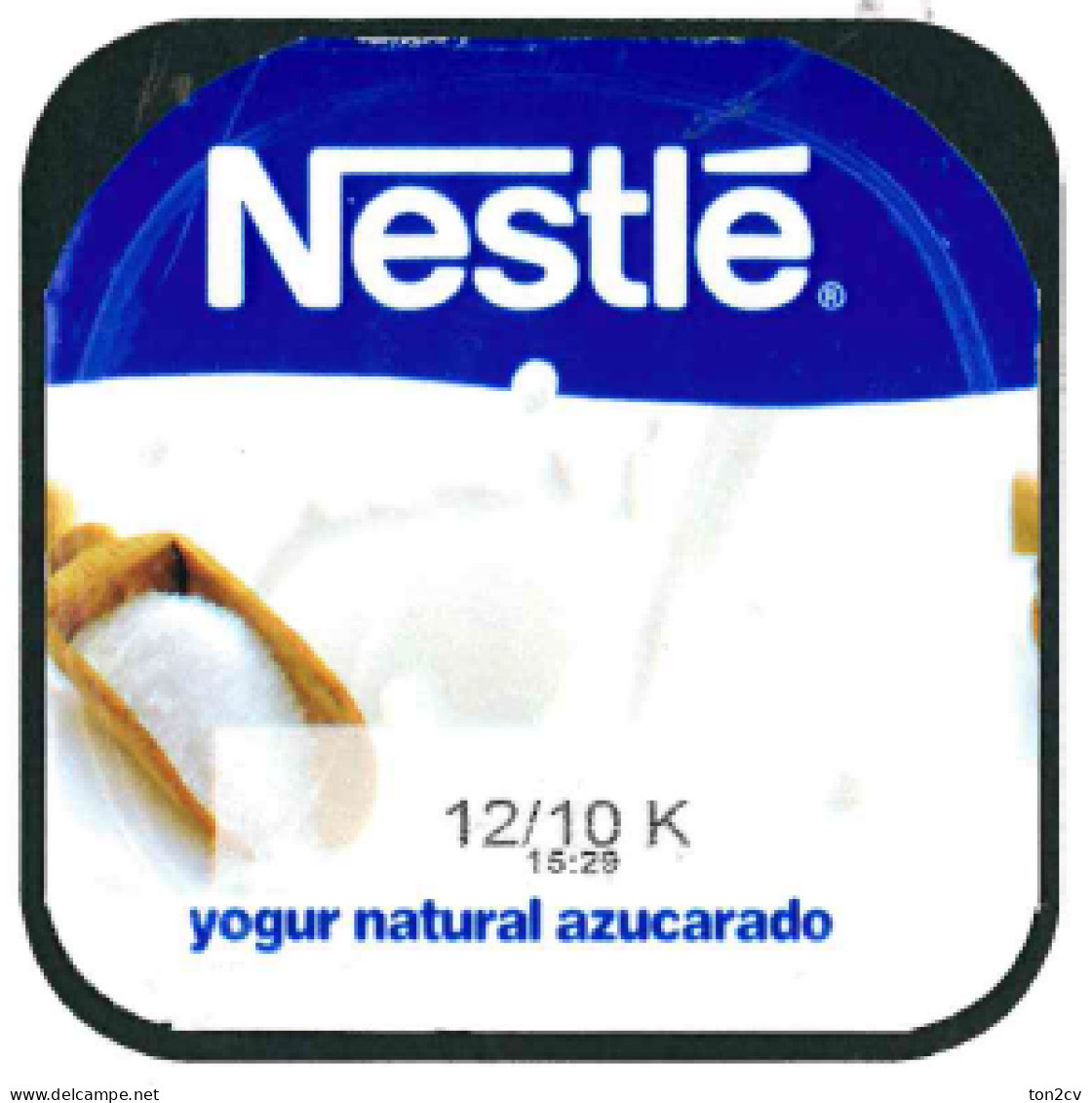 Tapa De Yogur, Yogurt - Nestle España - Milchdeckel - Kaffeerahmdeckel