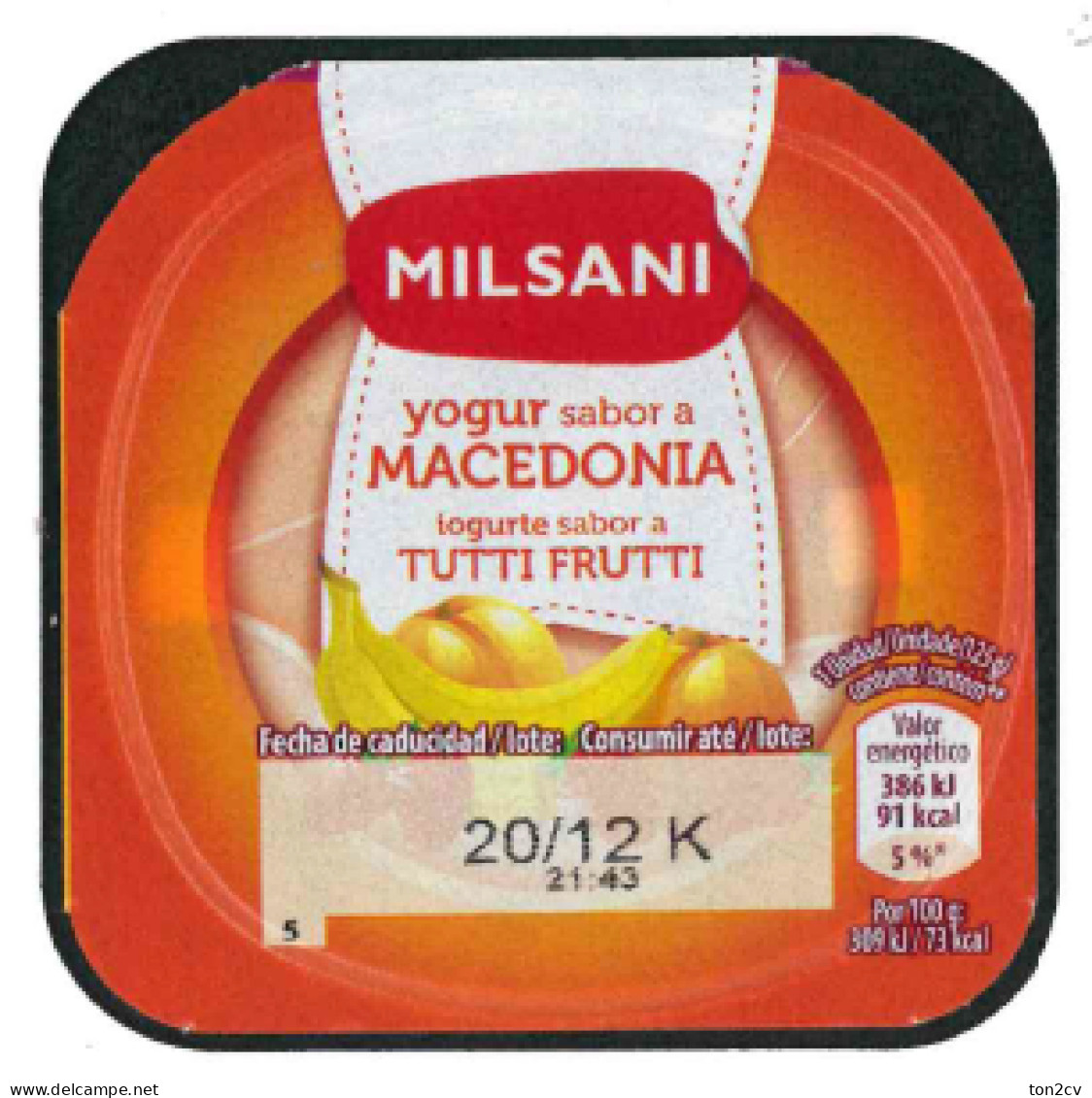 Tapa De Yogur, Yogurt - Milsani - España - Milk Tops (Milk Lids)