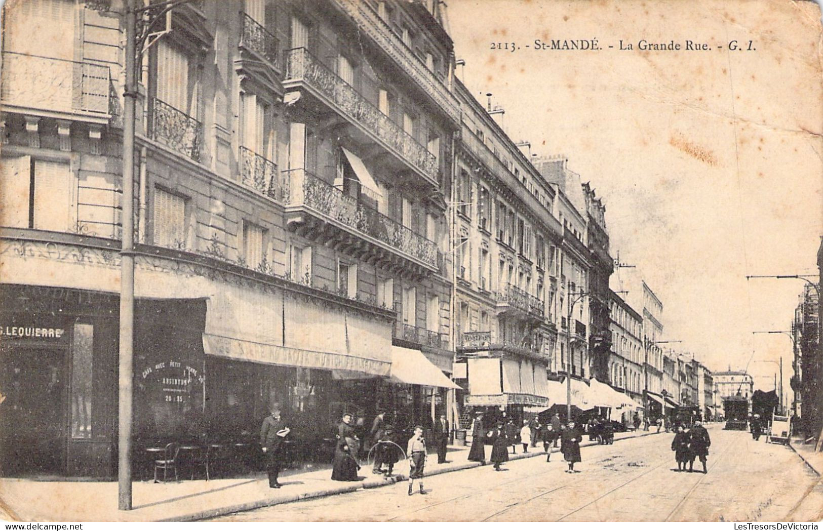 FRANCE - 94 - SAINT MANDE - La Grande Rue - Carte Postale Ancienne - Saint Mande