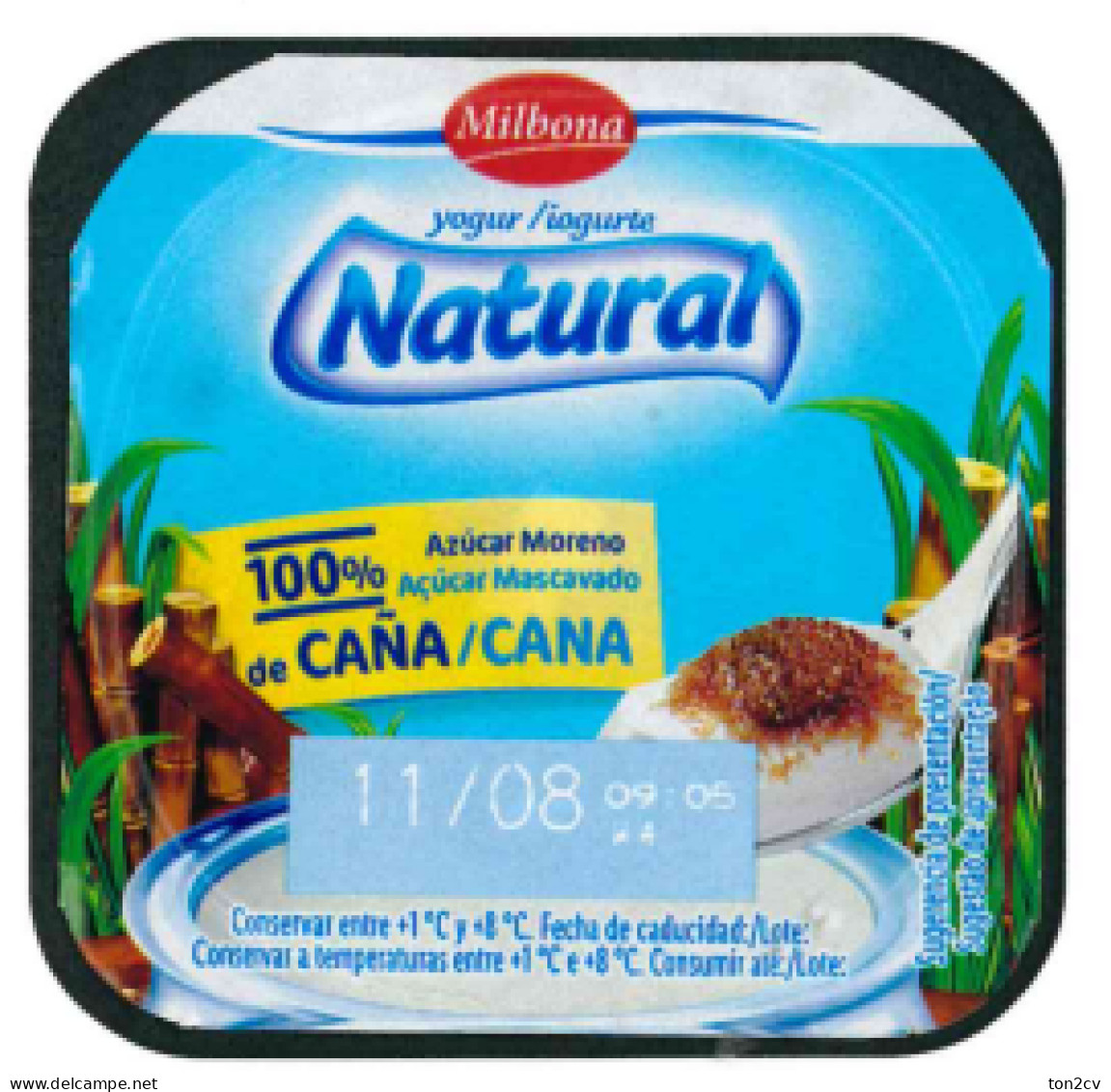 Tapa De Yogur, Yogurt - Milbona - España - Coperchietti Di Panna Per Caffè