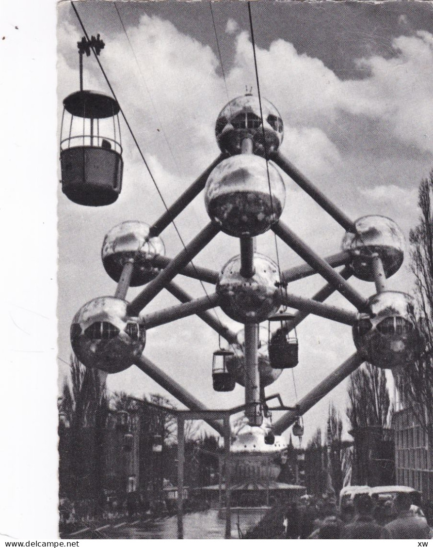 BELGIQUE - MARCOPHILIE - EMA - CROIX ROUGE BELGE - EXPOSITION 1958 - CARTE DE L'ATOMIUM - ...-1959