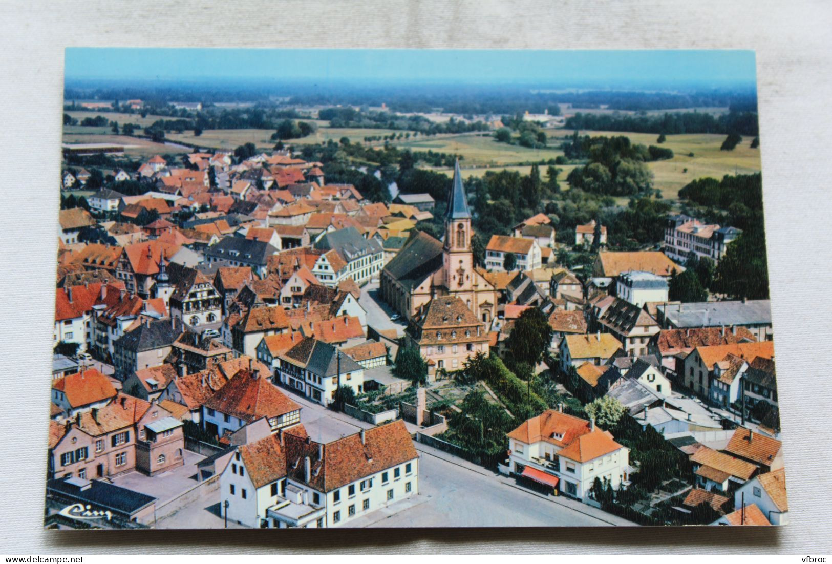 Cpm, Benfeld, La Mairie, L'église Paroissiale, L'hôpital, Bas Rhin 67 - Benfeld