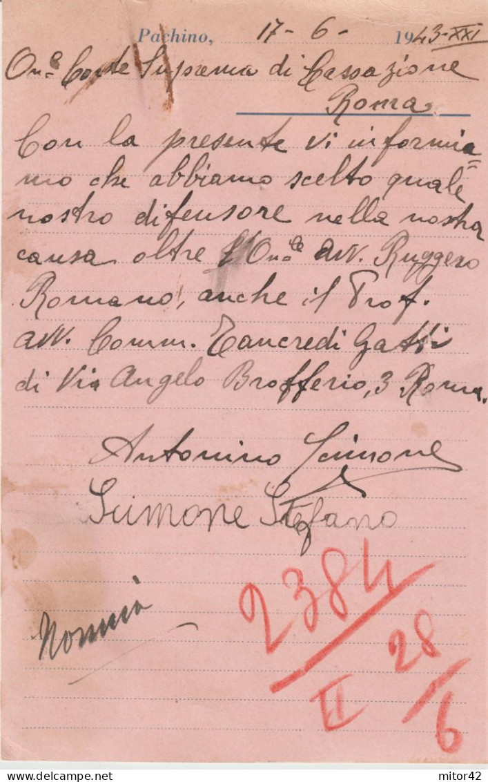 41*-30c. X3-Propaganda Di Guerra: La Vittoria..+ Espresso L.1,25-v.1943 Da Pachino A Roma - Propagande De Guerre