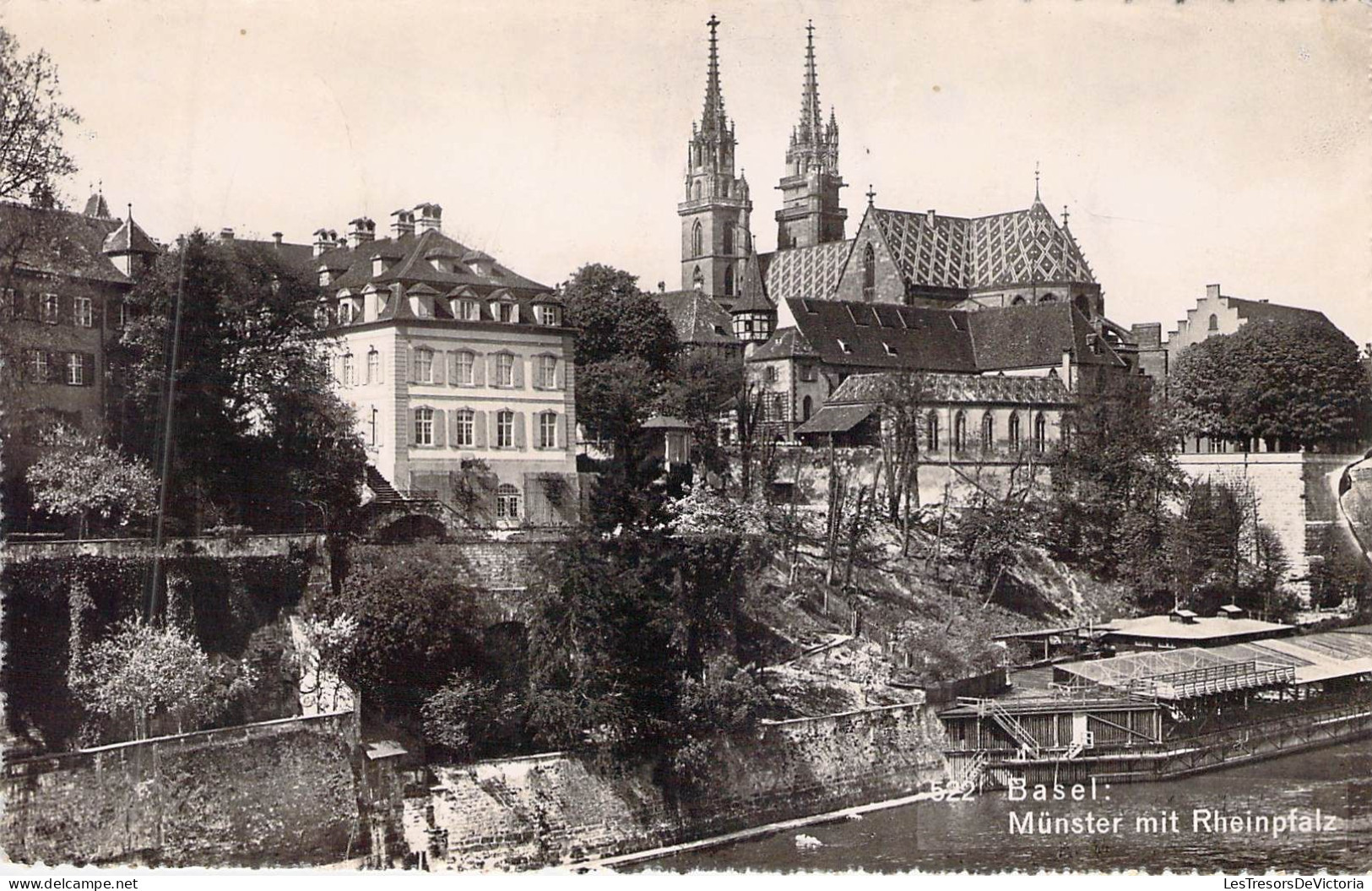 SUISSE - Basel - Munster Mit Rheinpfalz - Carte Postale Ancienne - Bâle