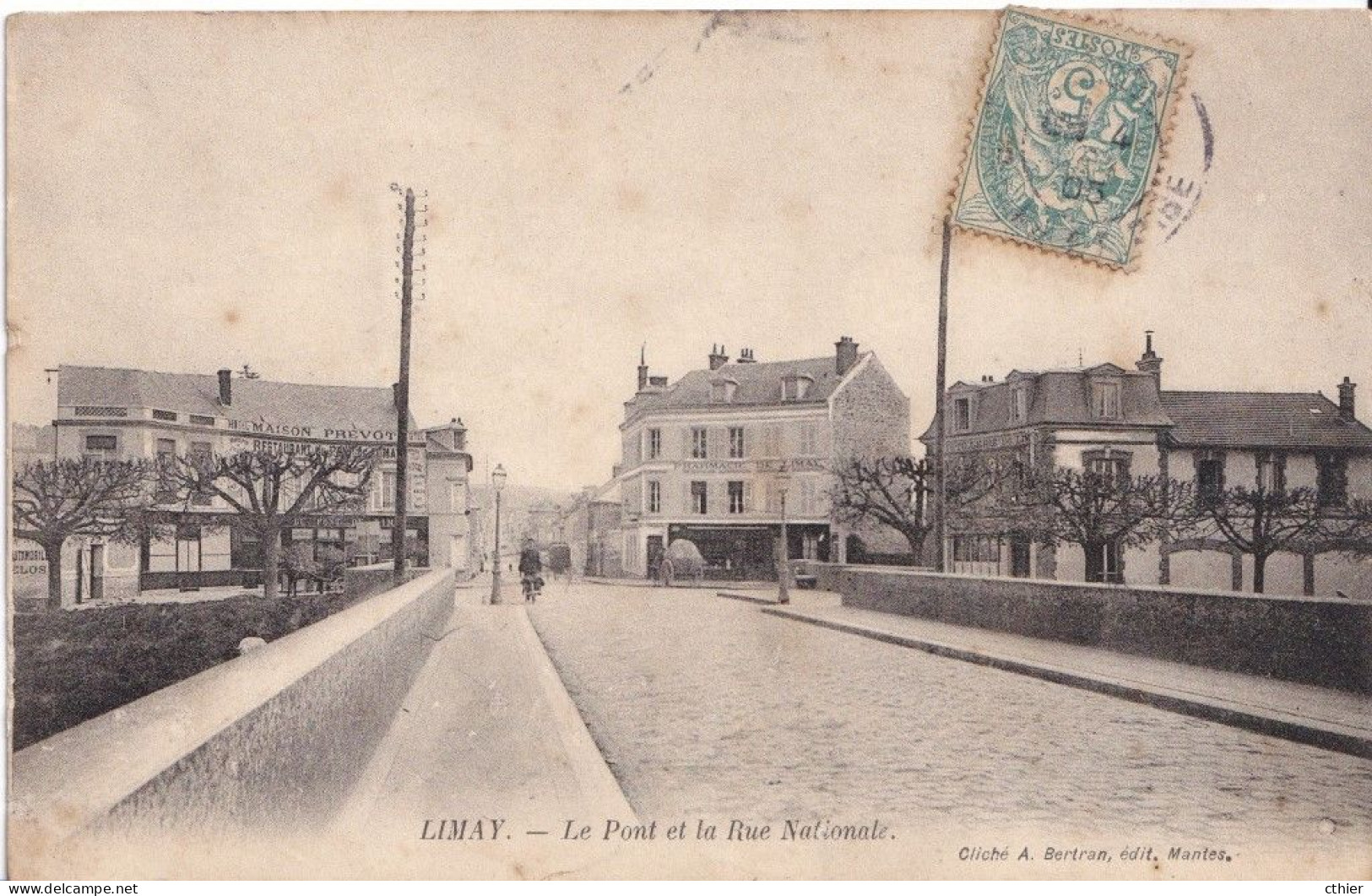 CPA  LIMAY 78  - Le Pont Et La Rue Nationale - Limay