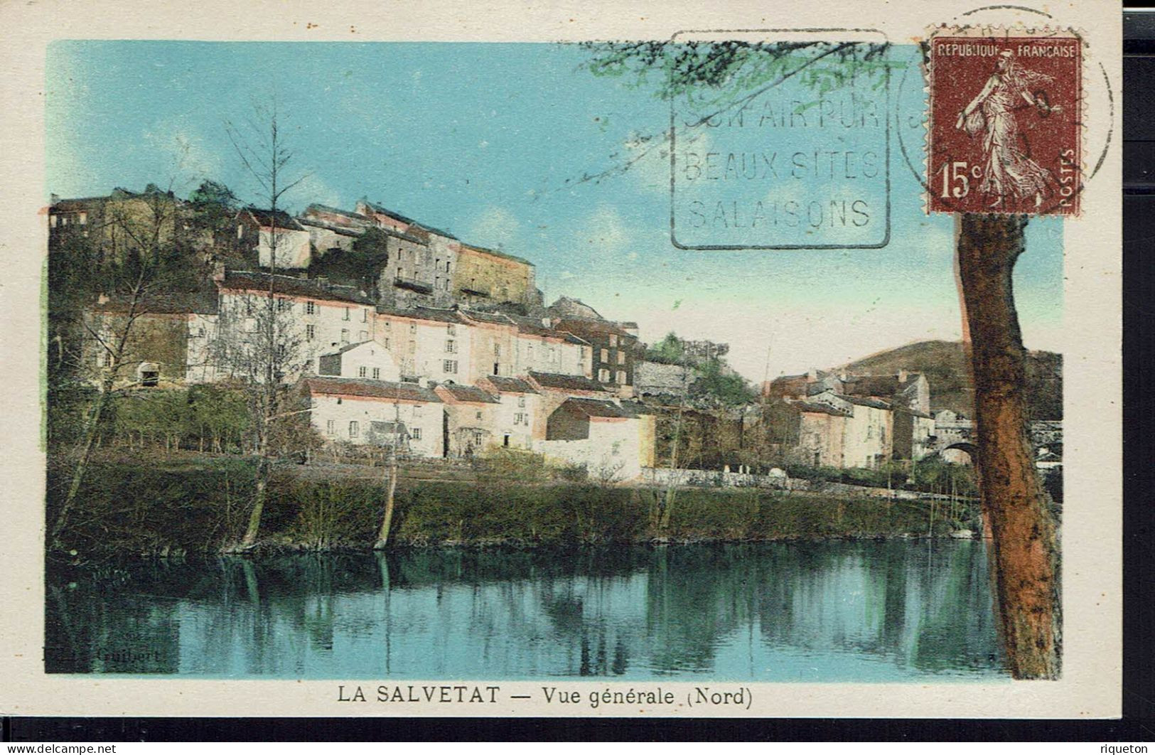 CPA 34. La Salvetat. Vue Générale (Nord) Oblitération Daguin. TB. - La Salvetat