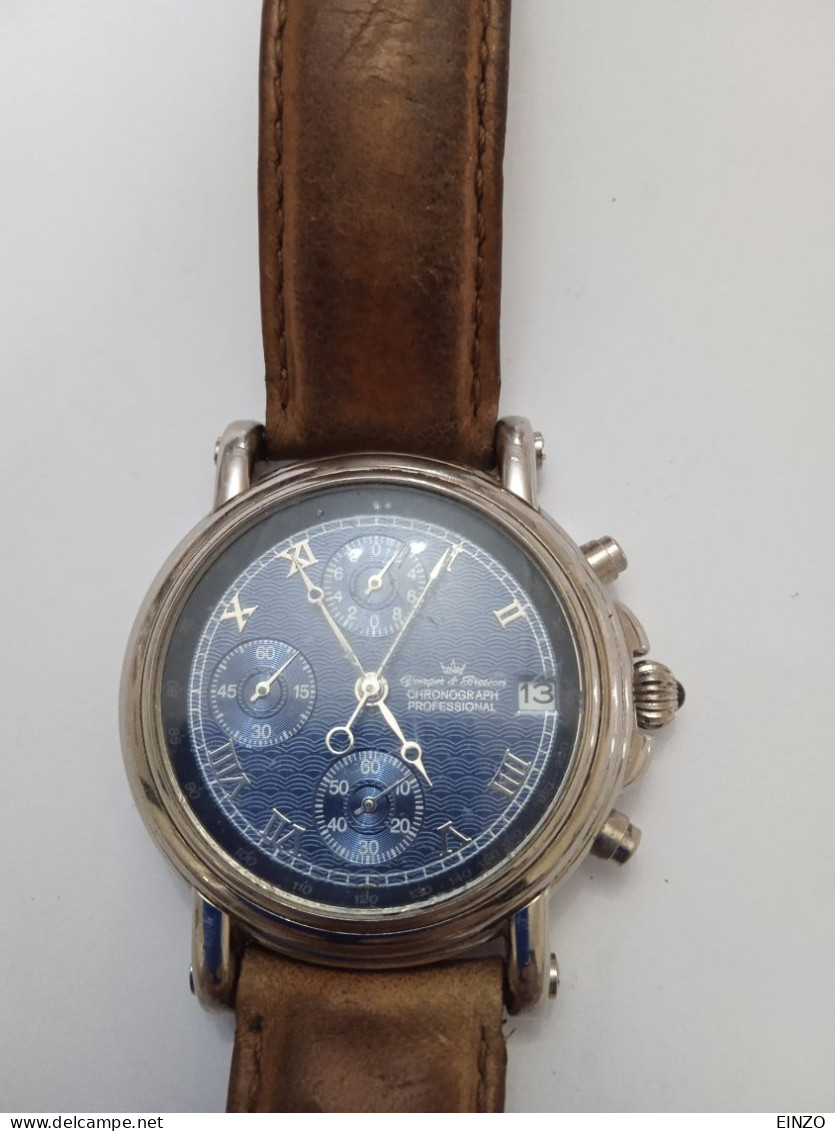 VINTAGE MONTRE YONGER& BRESSON CHRONOGRAPHE PROFESSIONNELS - Horloge: Juwelen