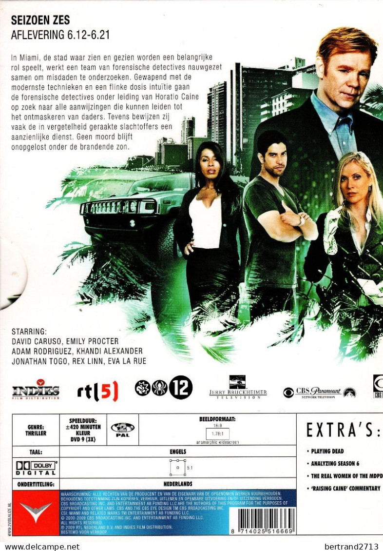 CSI:Miami Seizoen 6 Afl. 6.12 - 6.21 - Séries Et Programmes TV