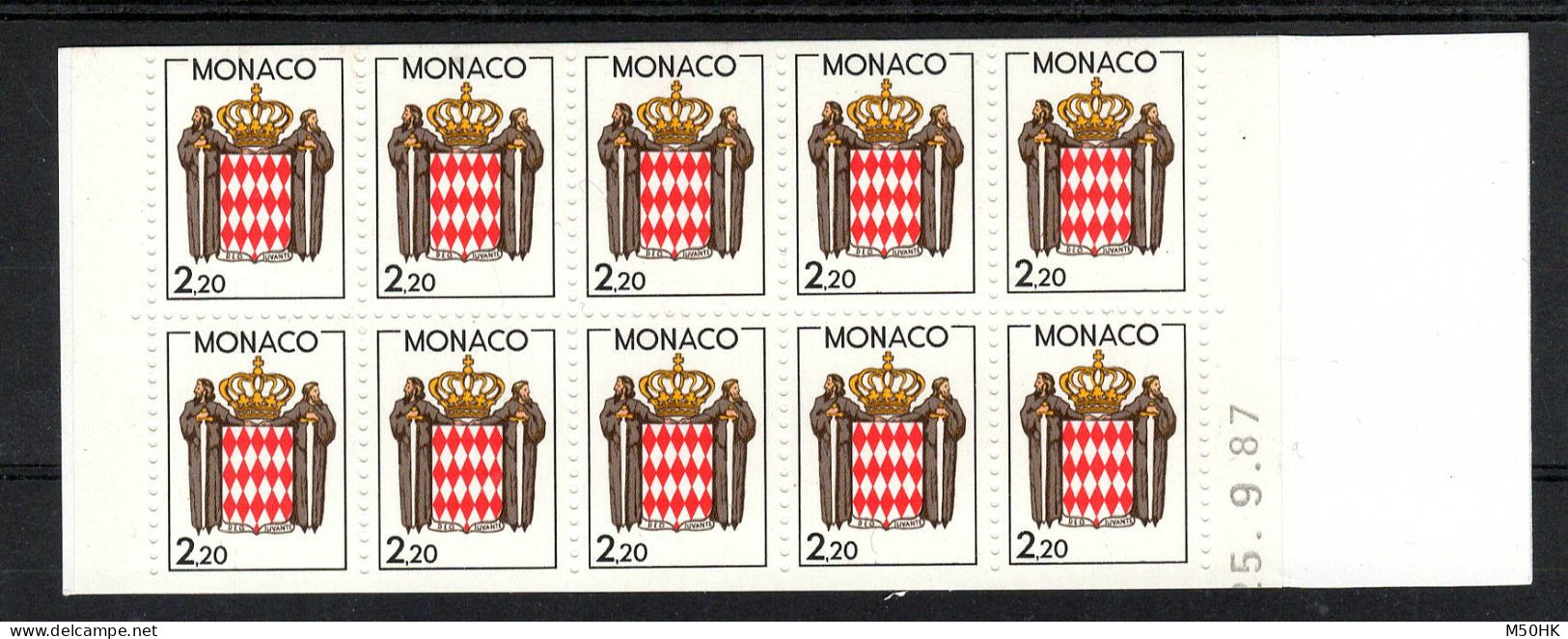 Monaco - Carnet YV 1 N** Armoiries Cote 11,50 Euros - Markenheftchen