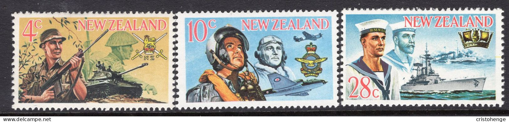 New Zealand 1968 Armed Forces Set HM (SG 884-886) - Nuevos