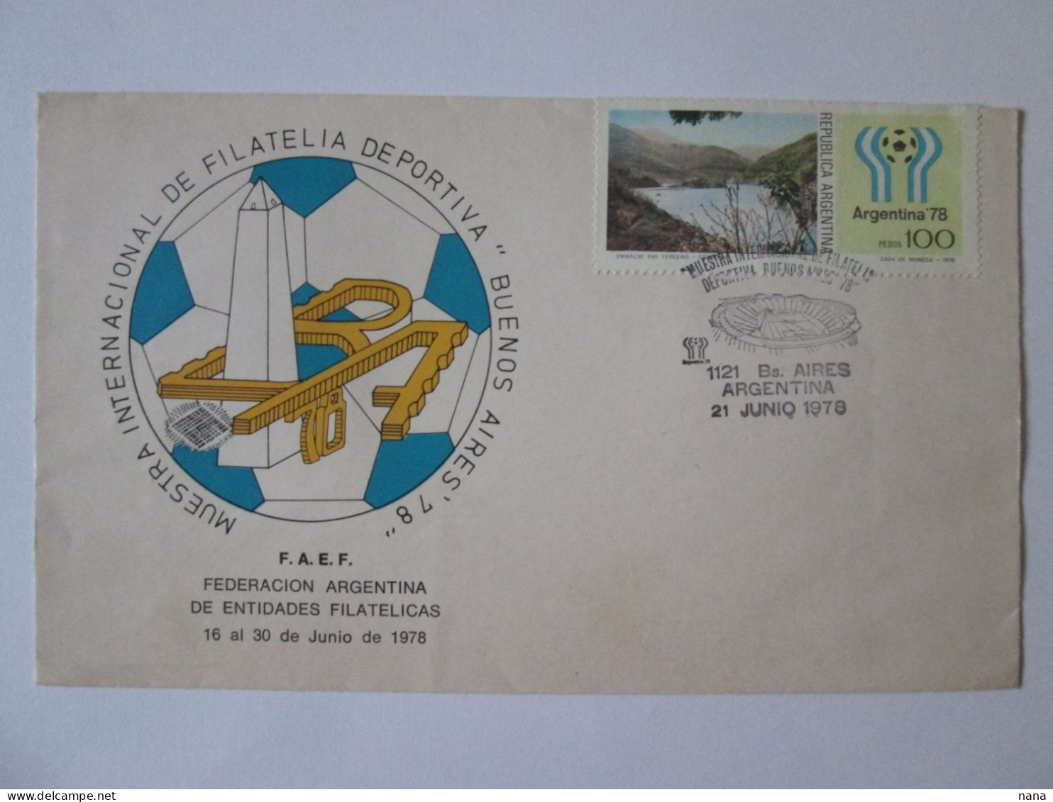 Argentina Enveloppe Philatelique 1978/Argentina Philatelic Envelope 1978 - Brieven En Documenten