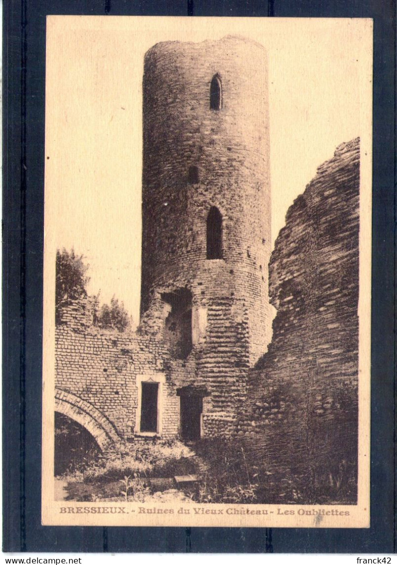 38. Bressieux. Ruines Du Vieux Château. Les Oubliettes - Bressieux