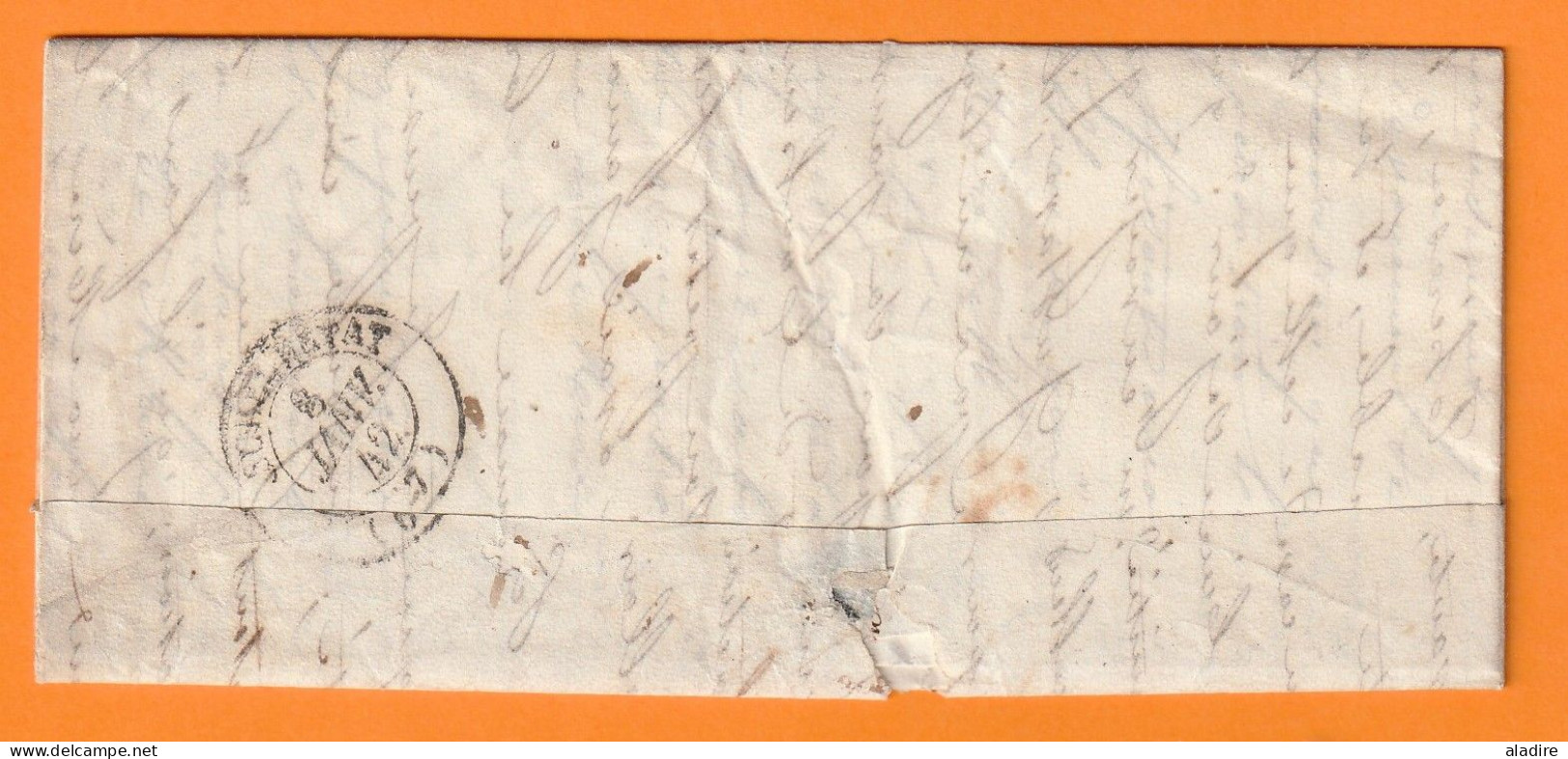 1842 - Grd Cachet NANCY Sur Lettre Pliée Avec Corresp Familiale De 2 P. Vers SCHELESTADT, Schlestadt, Séléstat, Bas Rhin - 1801-1848: Précurseurs XIX