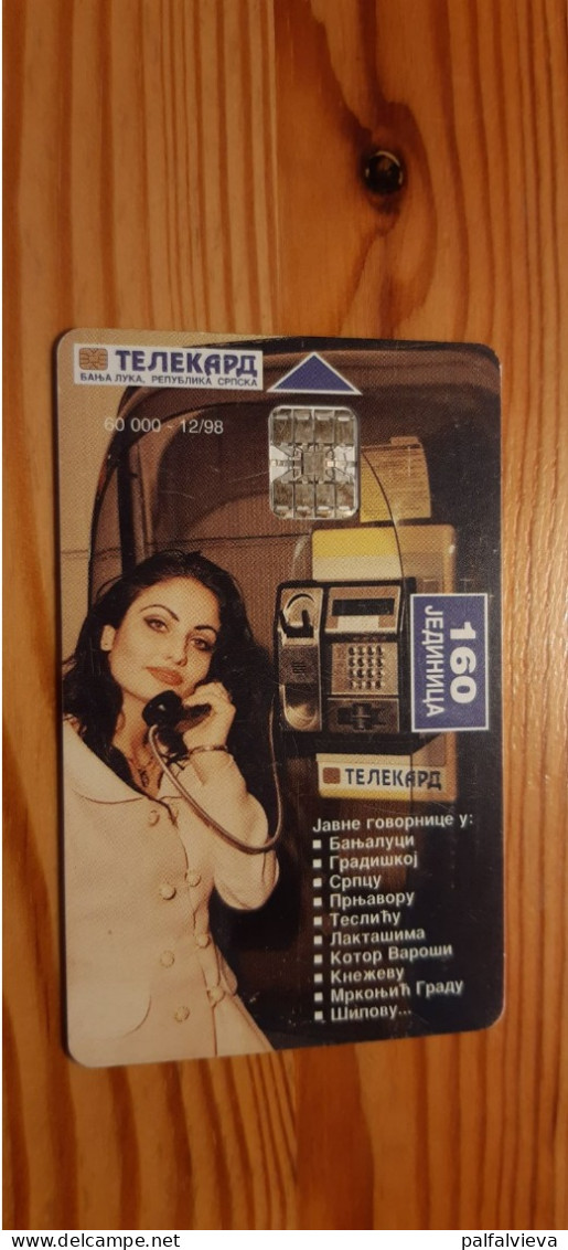 Phonecard Bosnia - Woman 12/98 - Bosnie