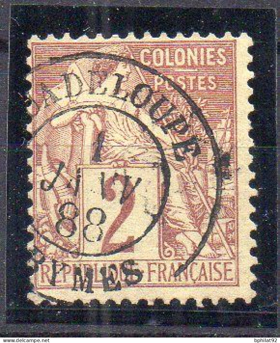 !!! COLO GENERALES, 2C ALPHEE DUBOIS CACHET ABYMES GUADELOUPE - Alphee Dubois