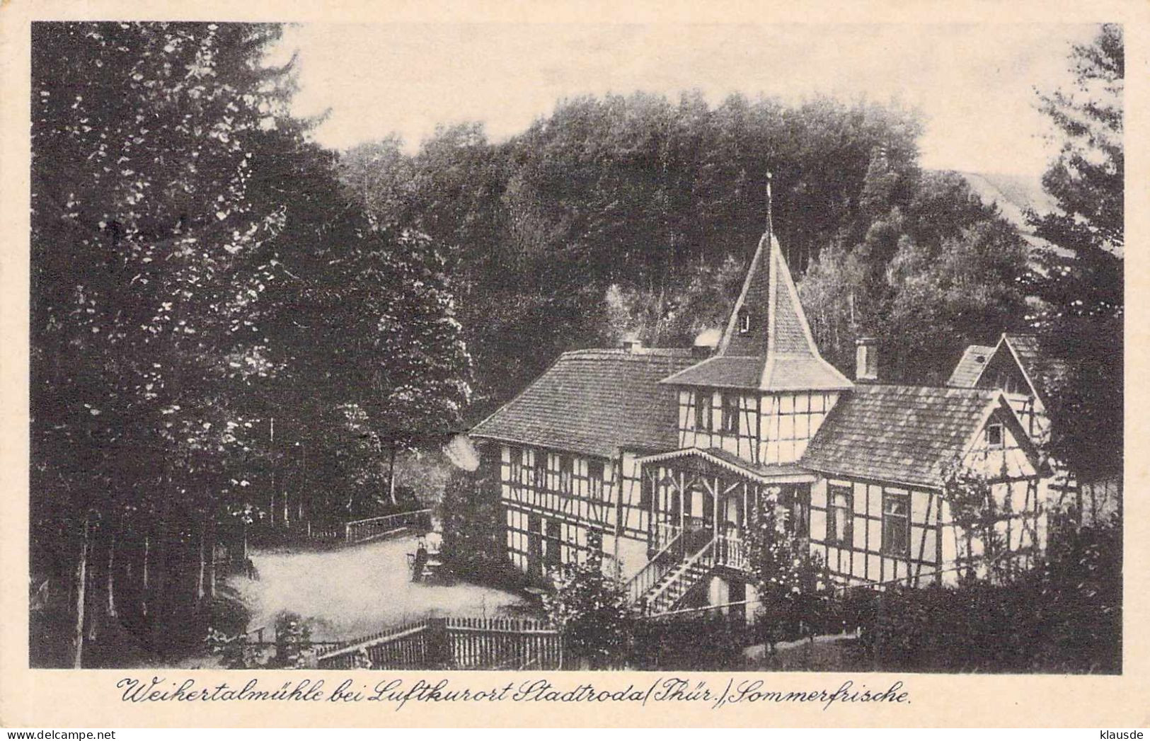 Weihertalmühle Bei Stadroda,Sommerfrische Gel.1950 - Stadtroda