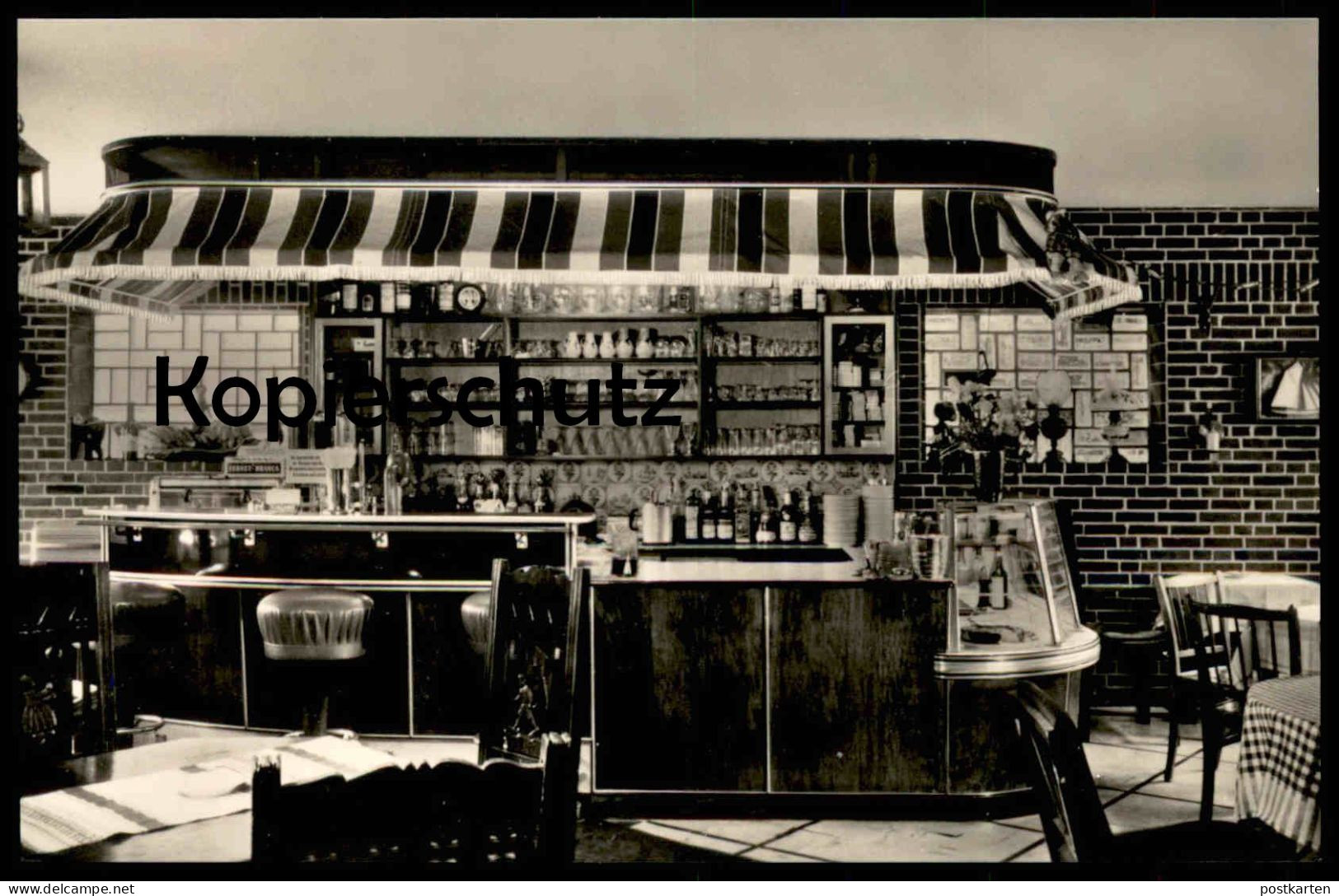 ÄLTERE POSTKARTE NIEBLUM AUF FÖHR PASSAT-CAFÉ BAR THEKE HANNCHEN UND HANS ZUMPE Ansichtskarte AK Cpa Postcard - Föhr