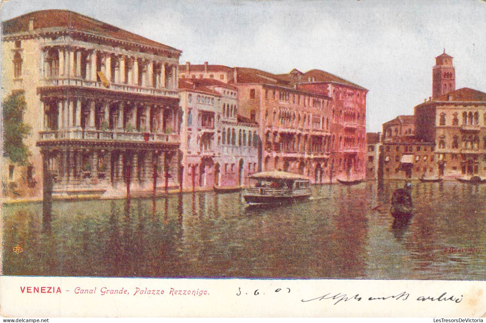 ITALIE - VENEZIA - Canal Grande Palazzo Rezzonigo - Carte Postale Ancienne - Venezia (Venice)