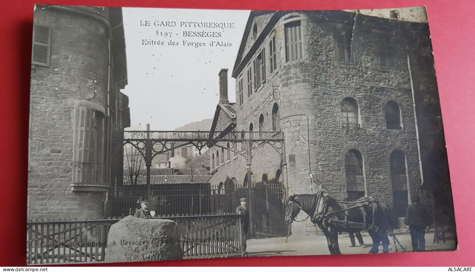 Bessèges , Carte Photo , Entrée Des Forges D'alais, Ales - Bessèges