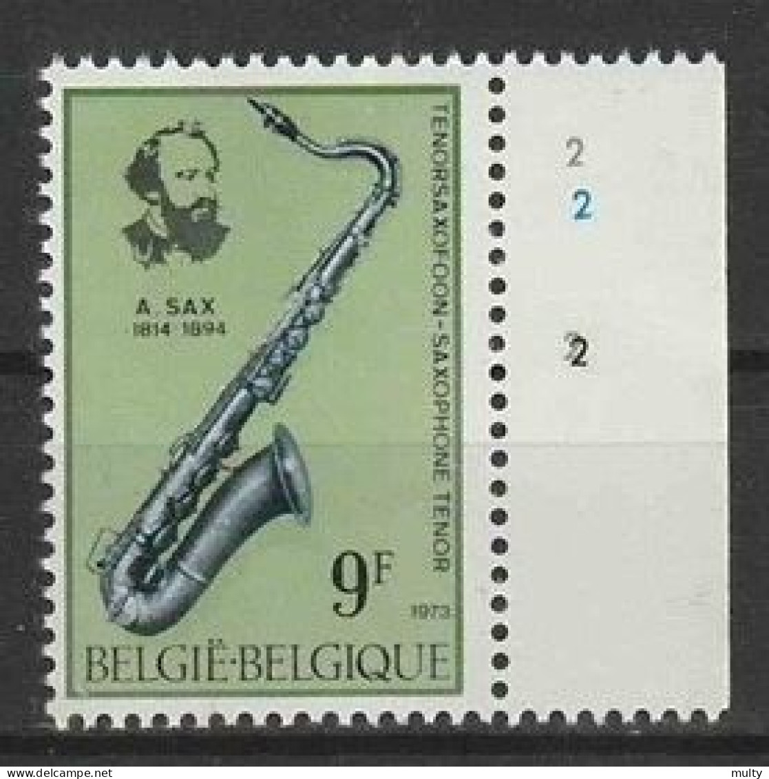 Belgie OCB 1684 ** MNH Met Plaatnummer 2 - 1971-1980