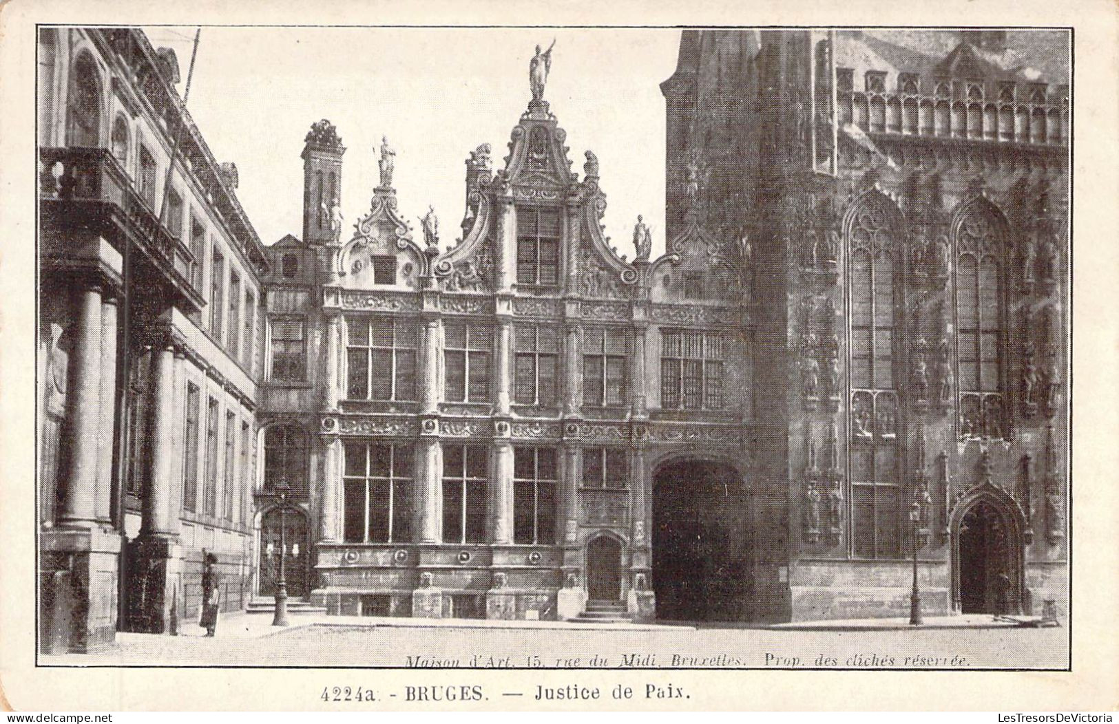 BELGIQUE - BRUGGE - Justice De Paix - Carte Postale Ancienne - Brugge