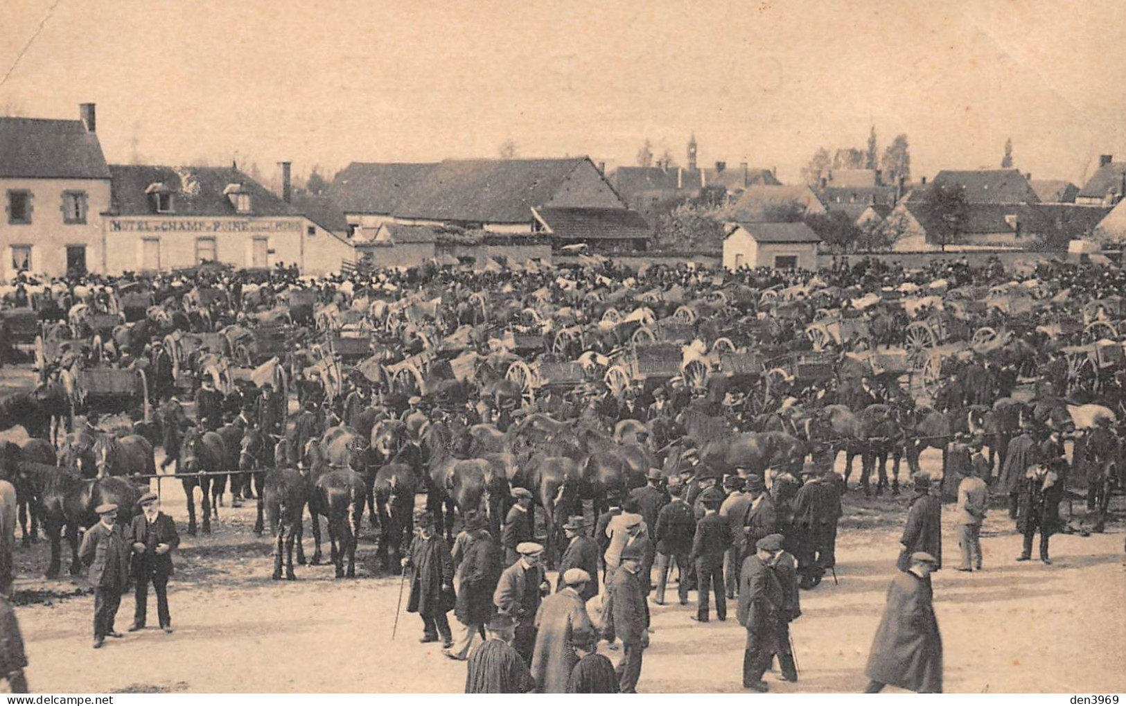 Grandes Foires De BAUGY (Cher) - Chevaux, Moutons Race Berrichonne - Publicité Au Verso (voir Les 2 Scans) - Baugy