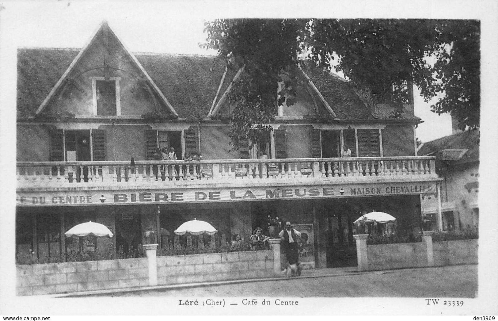 LERE (Cher) - Café Du Centre, Maison Chevallier - Ecrit 1945 (voir Les 2 Scans) - Lere