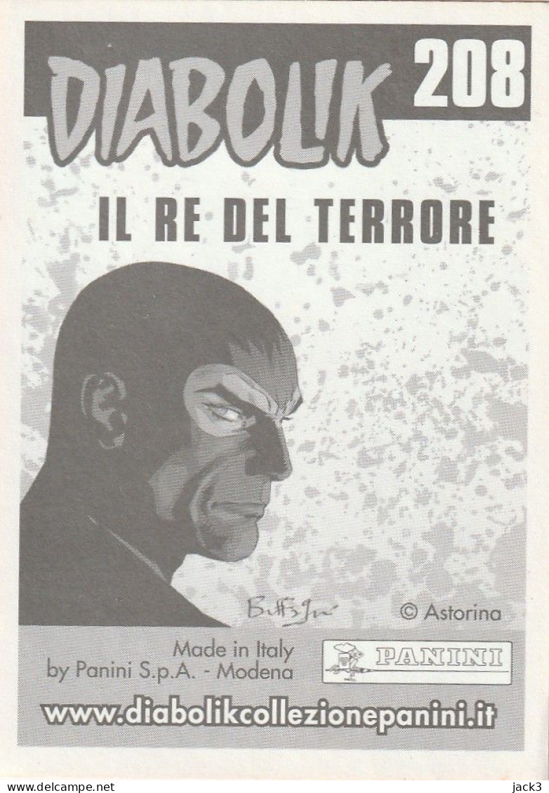 FIGURINA - DIABOLIK - IL RE DEL TERRORE - COLLEZIONI PANINI - Andere & Zonder Classificatie