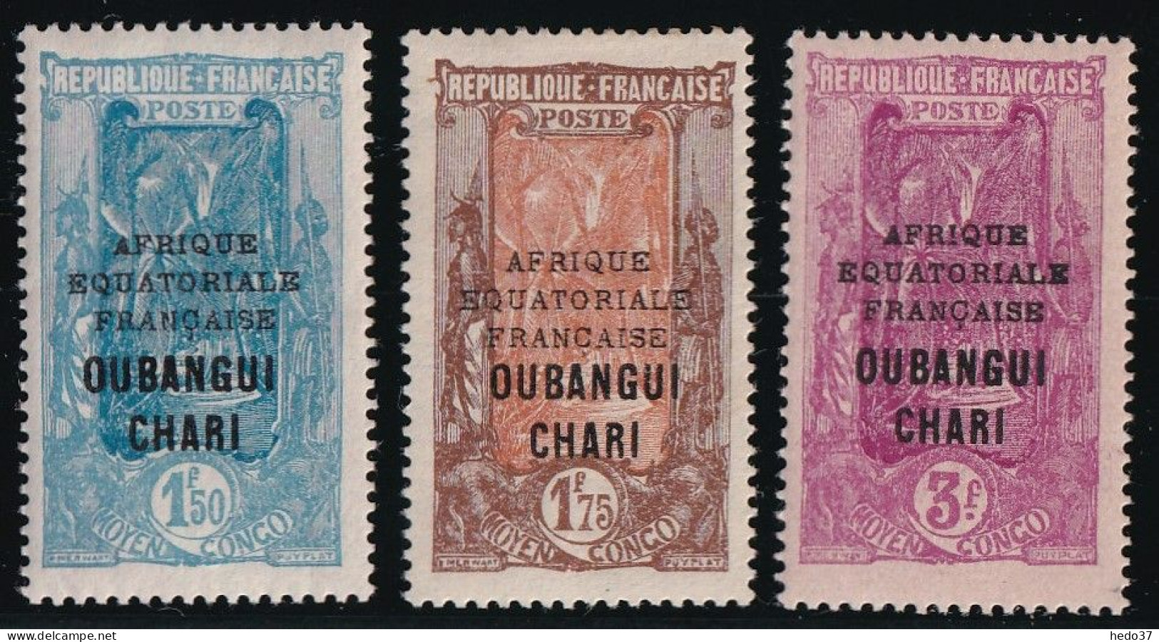 Oubangui N°81/83 - Neuf * Avec Charnière - TB - Unused Stamps