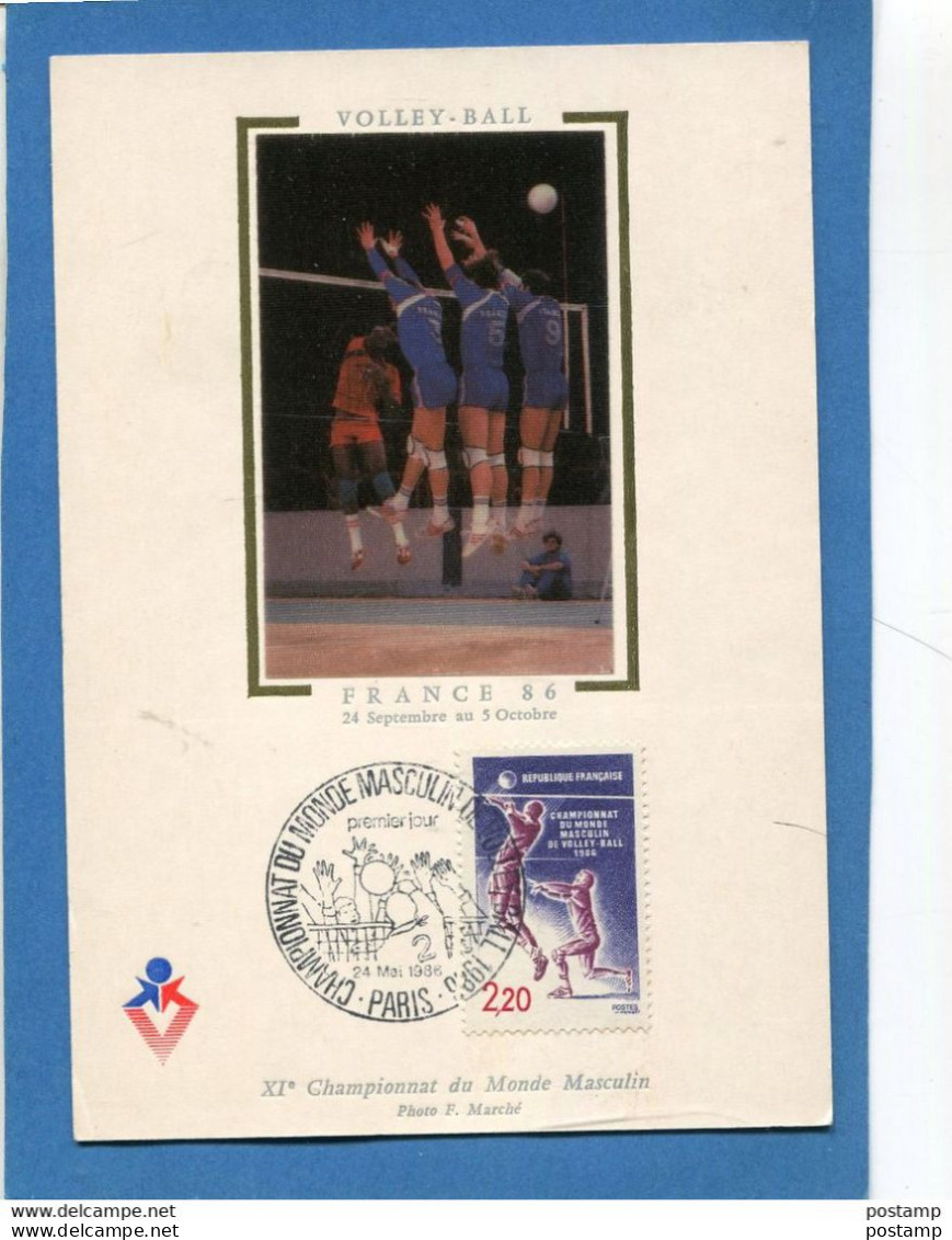 VOLLEY BALL -FRANCE- XI°championnat  Du Monde Paris 1986 - Volleyball